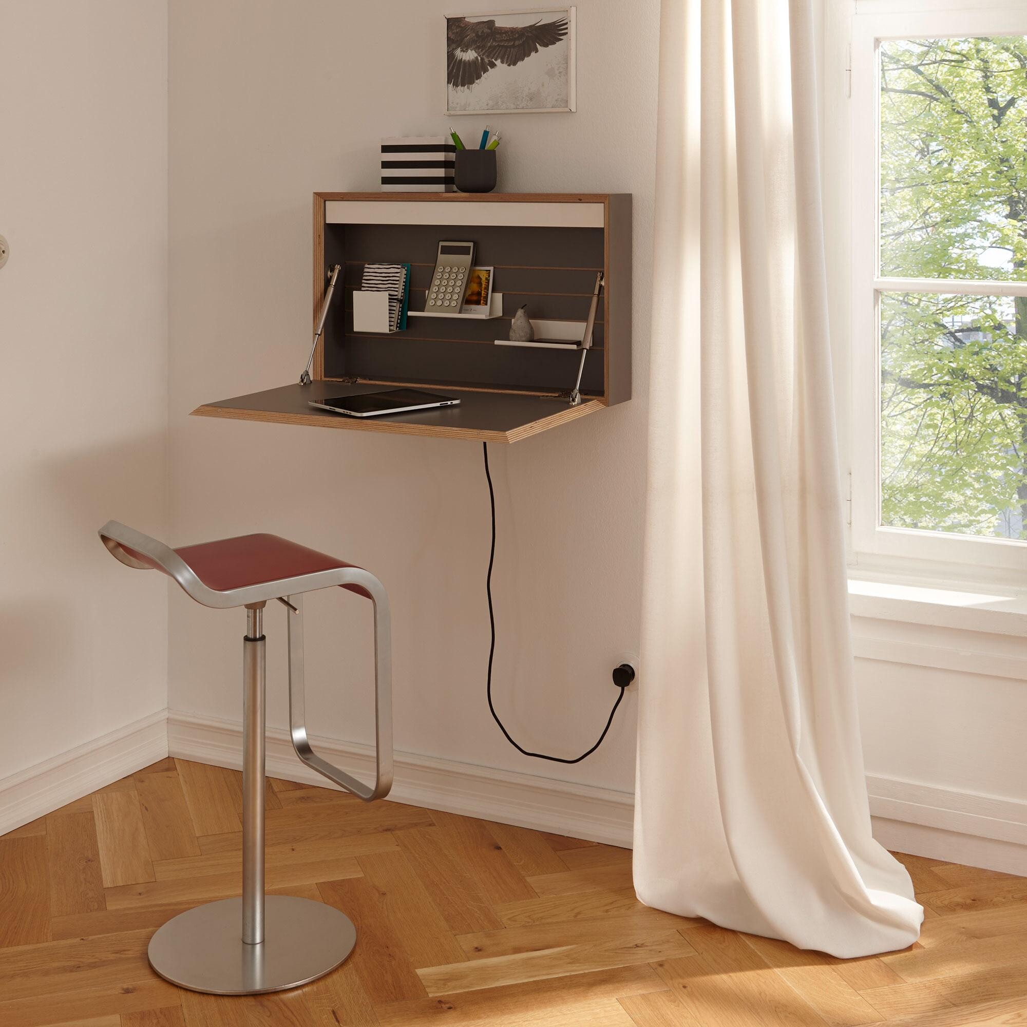 Flatbox LED Wall Secretary with Soft Touch Switch