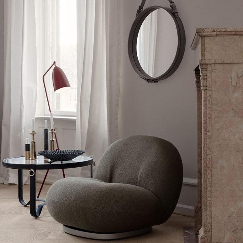 Adnet Wall Mirror Ø70cm