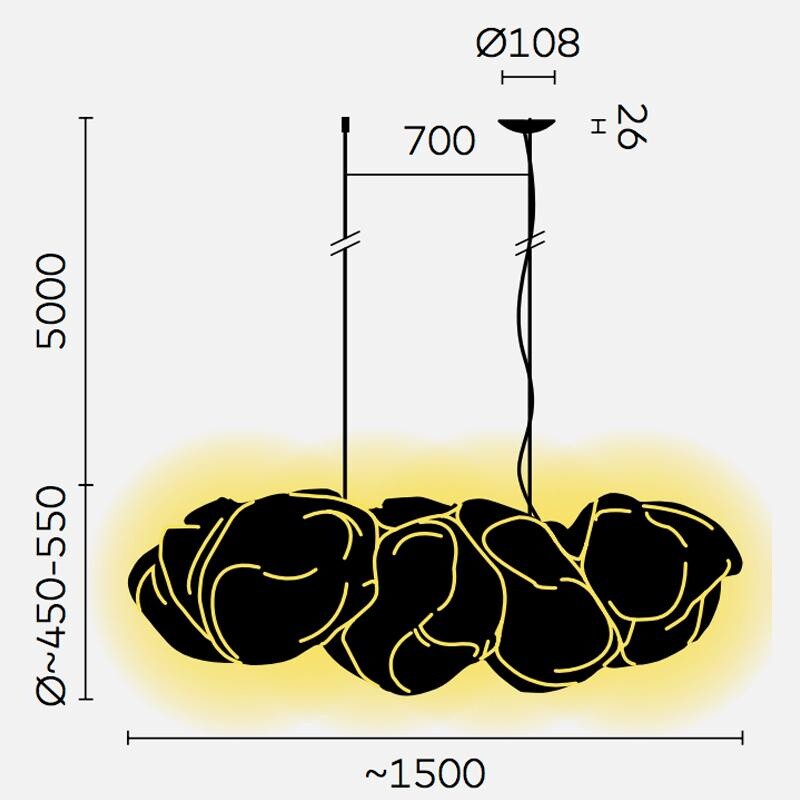 Cloud LED Suspension Lamp XL