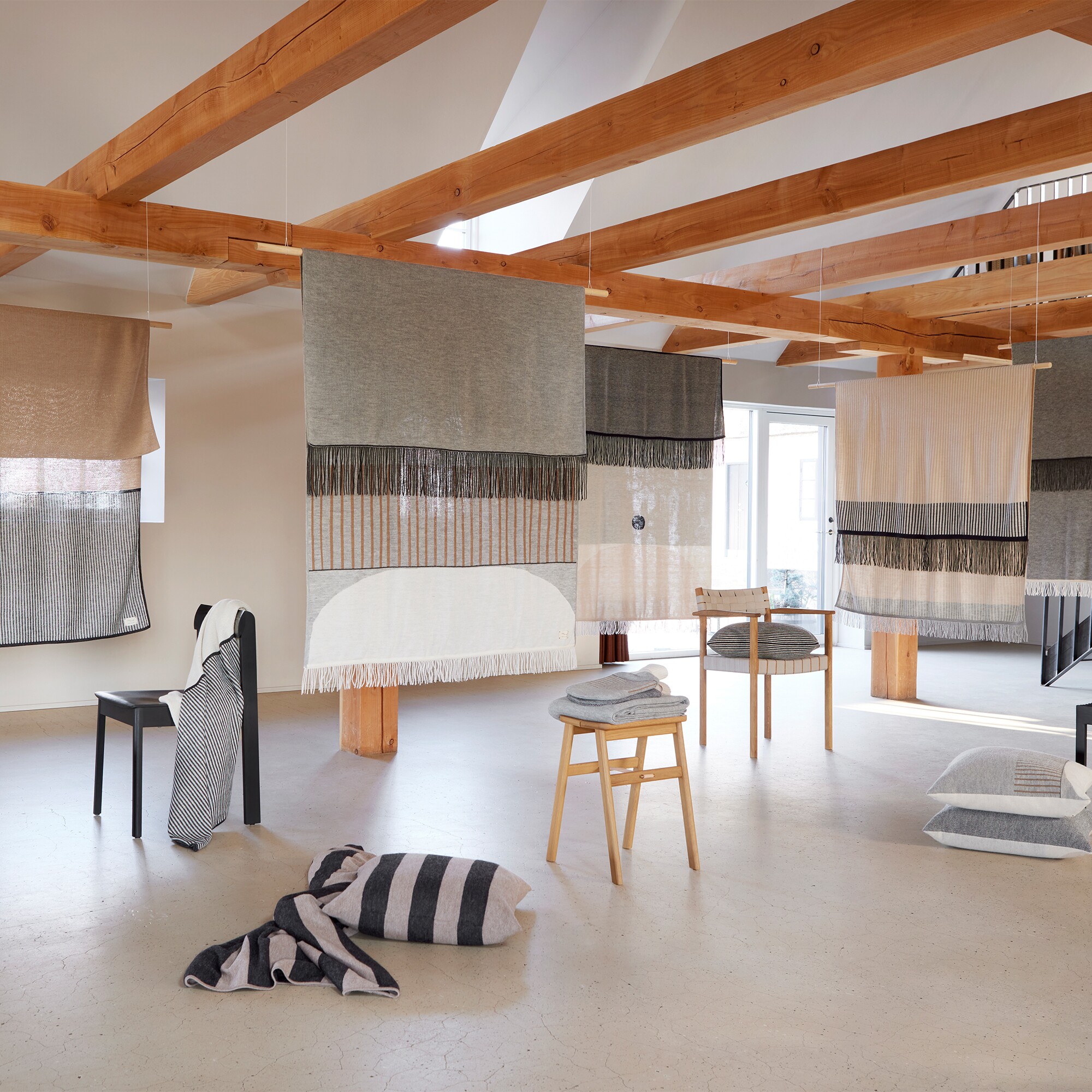 Aymara Blanket Pattern Cream 190x130cm