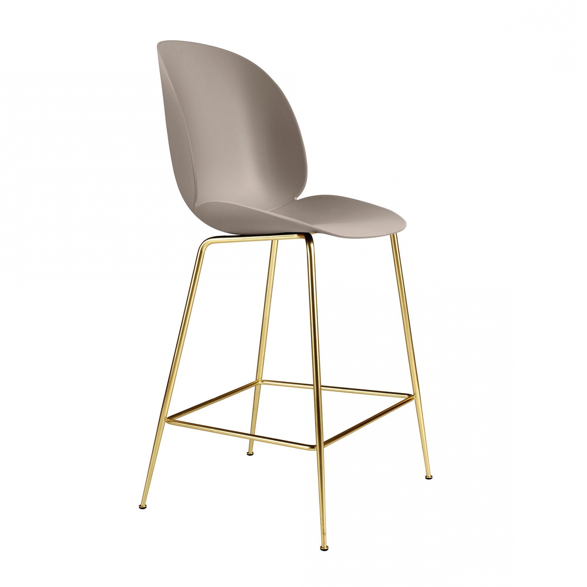 Beetle Bar Stool Frame Brass 108cm