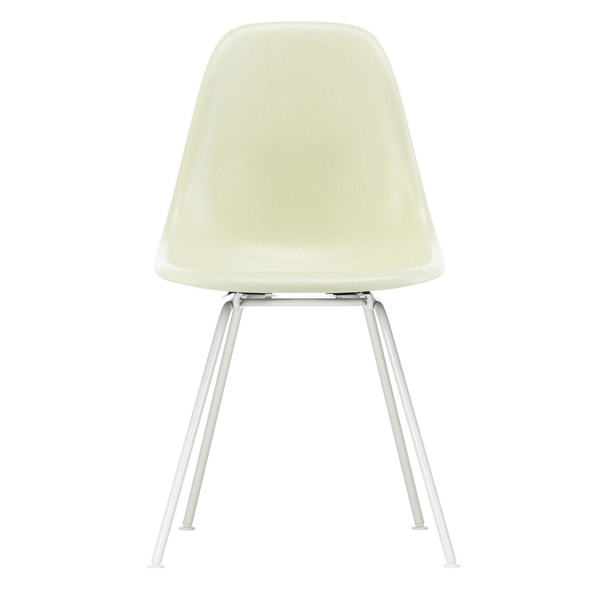 Eames Fiberglass Side Chair DSX White Base