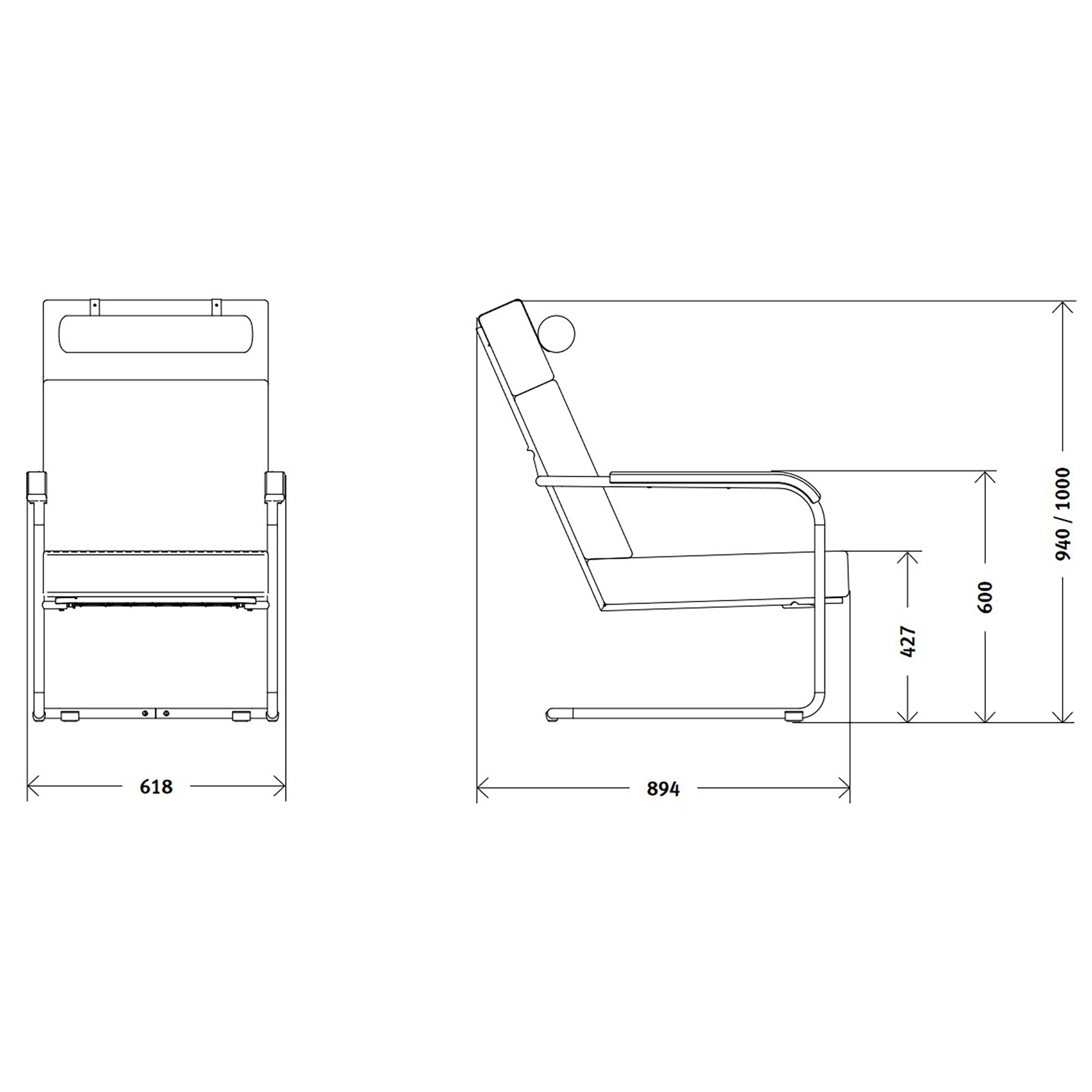 Moser Model 1437 High Back Chair