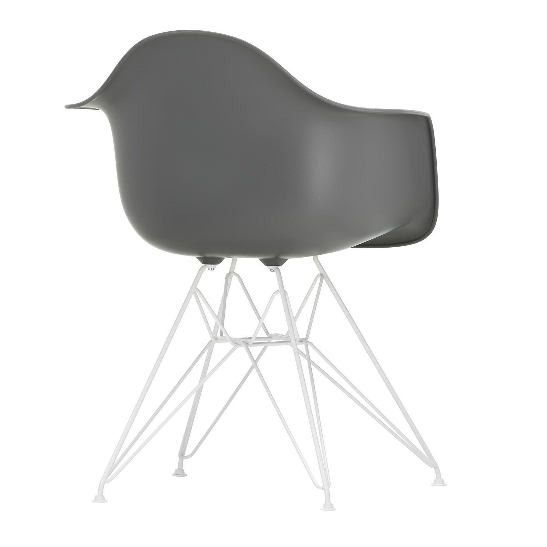 Eames Plastic Armchair DAR RE White Base