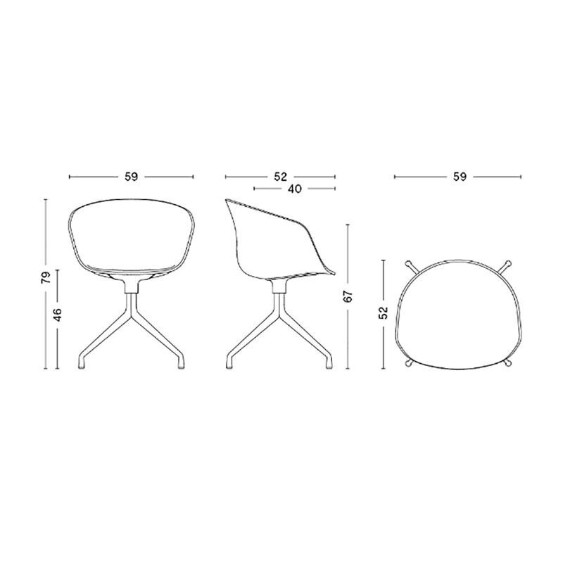 About a Chair AAC 20 2.0 Swivel Chair White Base
