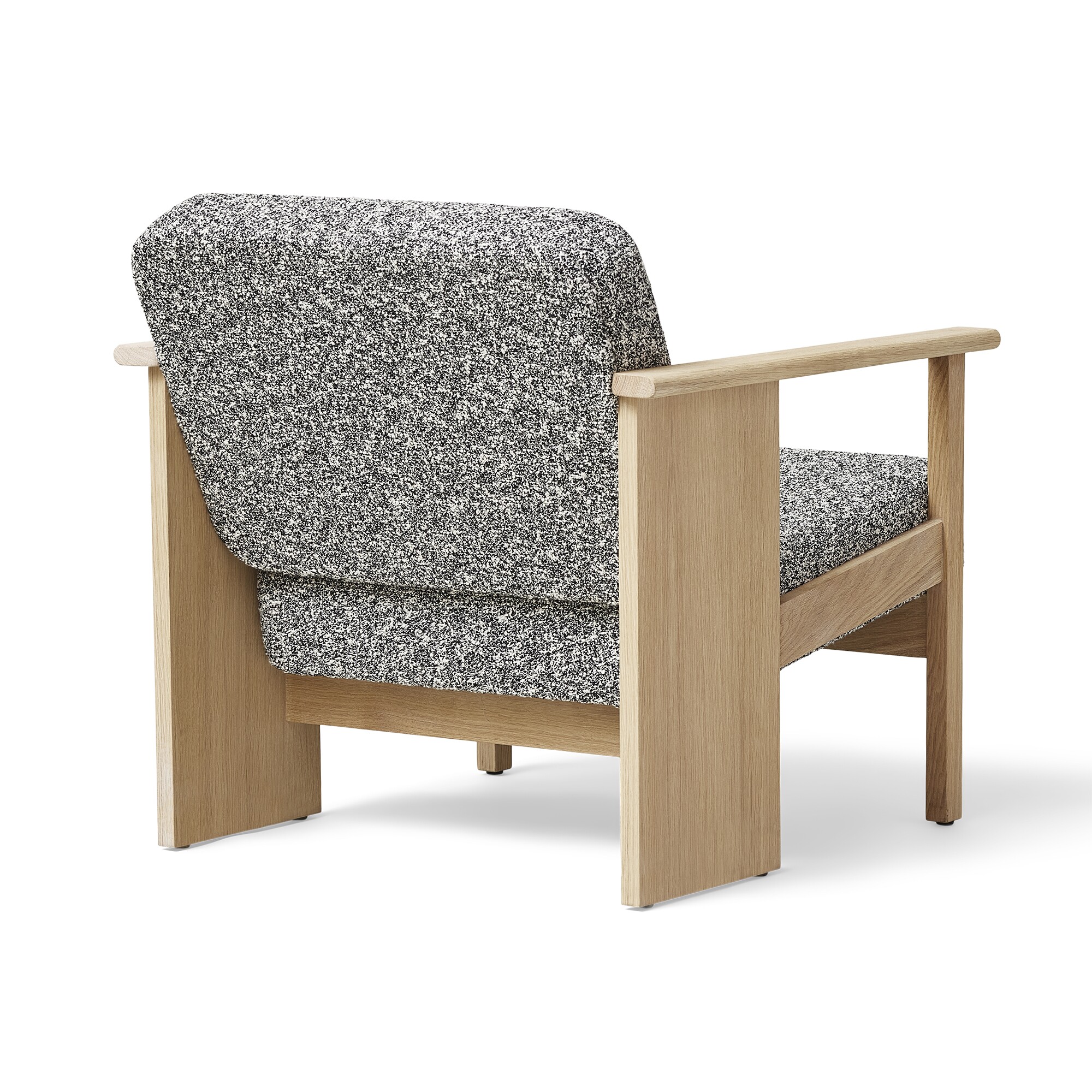 Block Lounge Chair Oak White Oiled