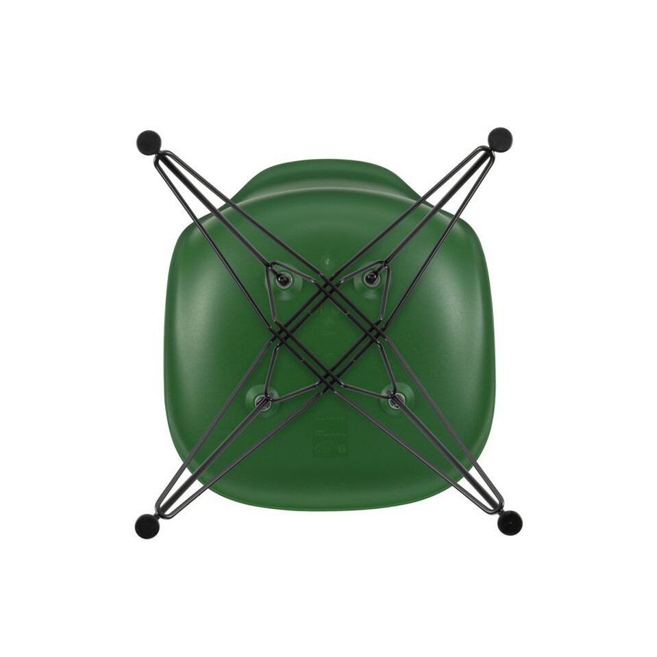 Eames Plastic Side Chair DSR RE Black Base