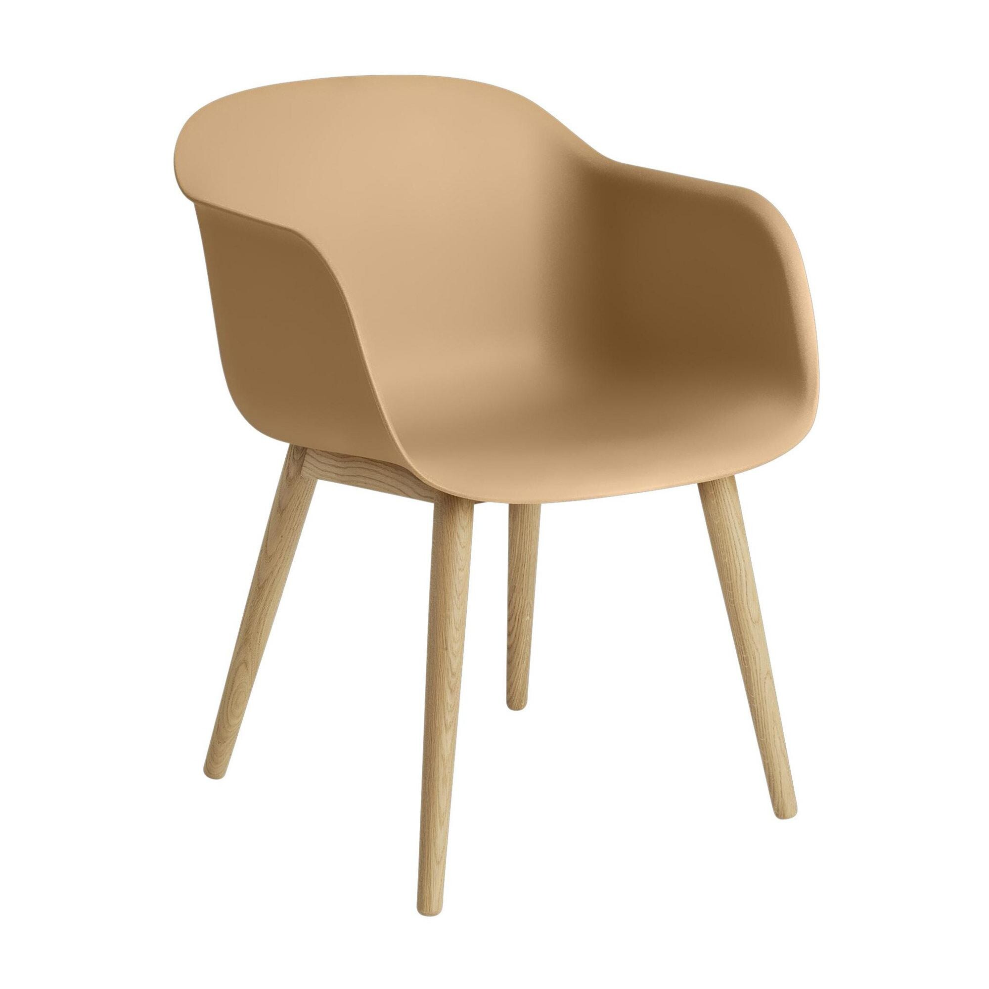 Fiber Chair Armchair Wood Base Recycled