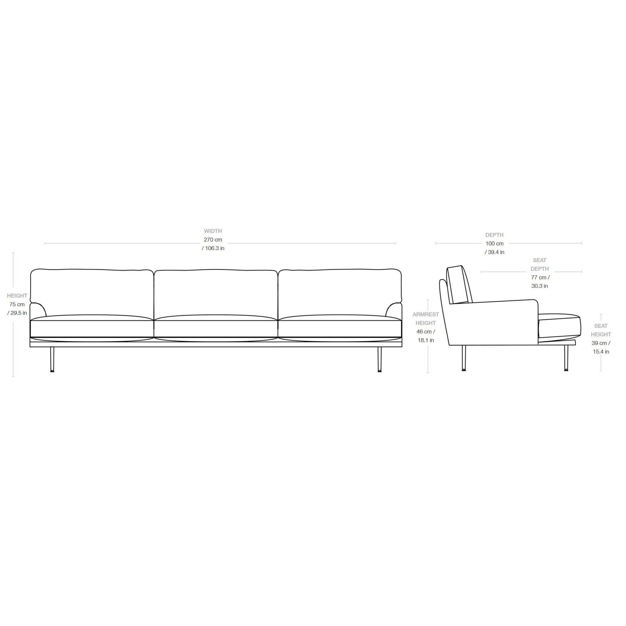 Flaneur 3-Seater Sofa