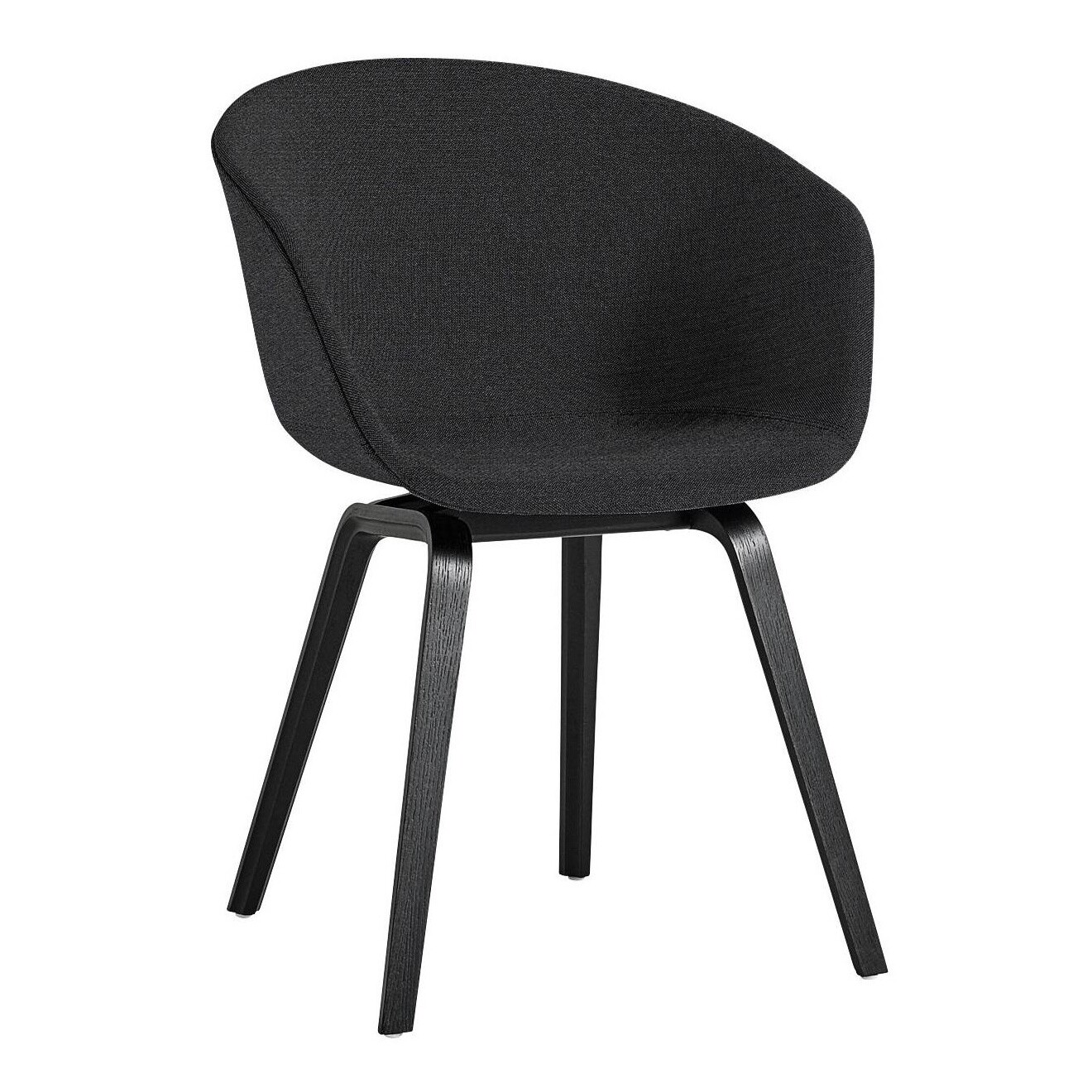 About a Chair AAC 23 Armchair Upholstered Black Oak Base