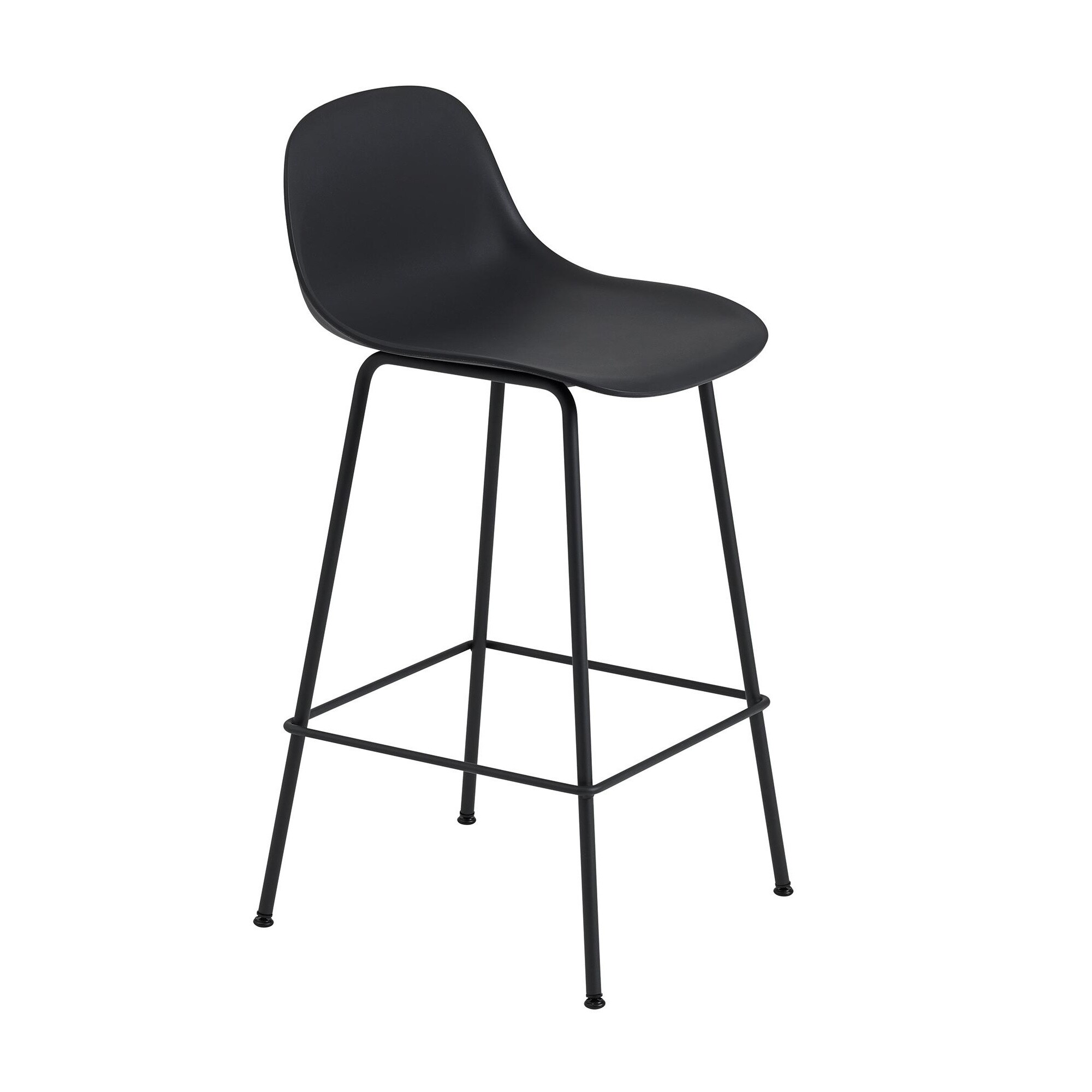Fiber Bar Stool With Backrest 65cm