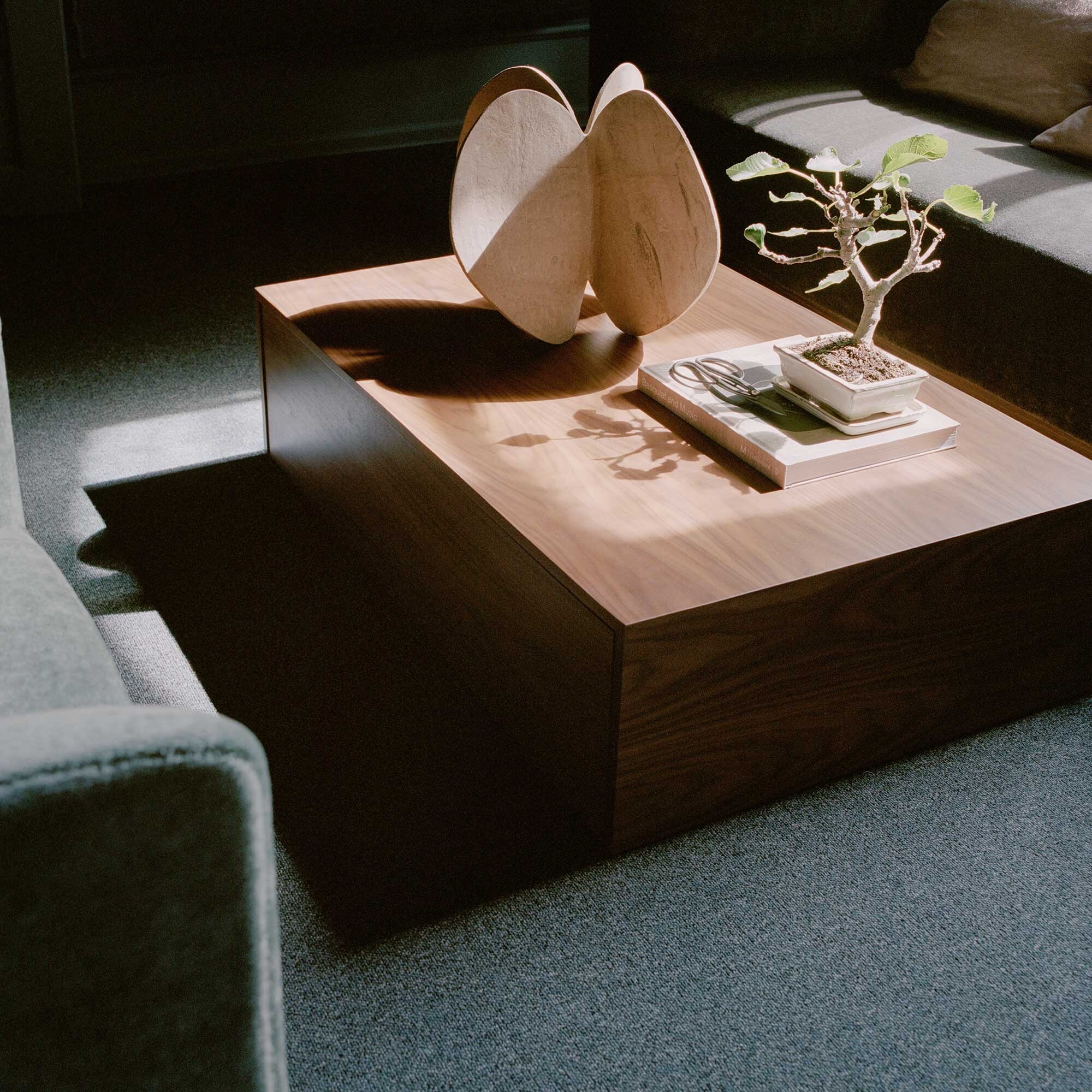 Mass High Coffee Table with Drawer