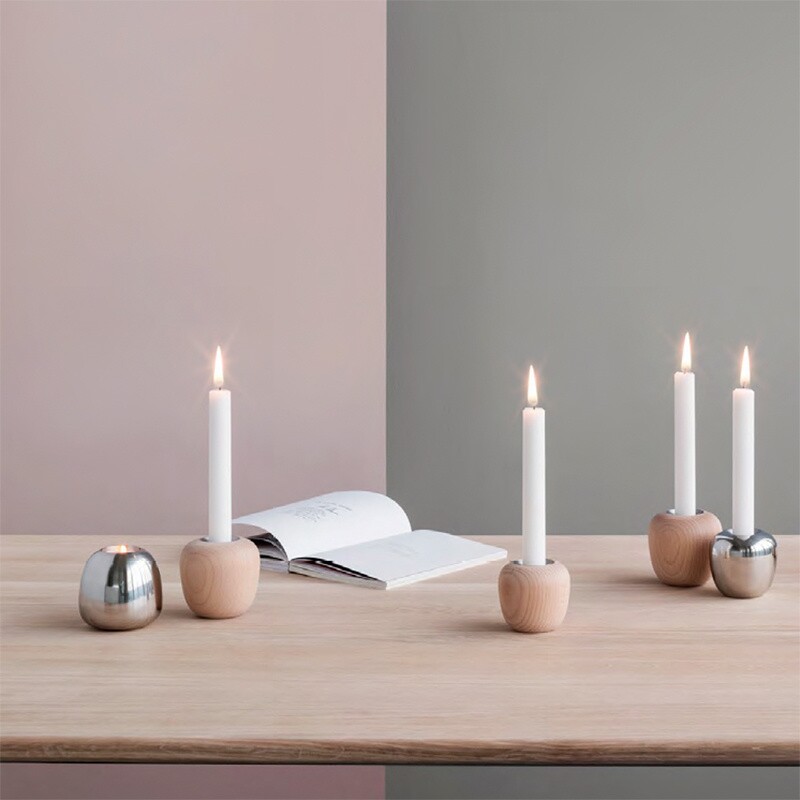 Ora Candle Holder Stainless Steel