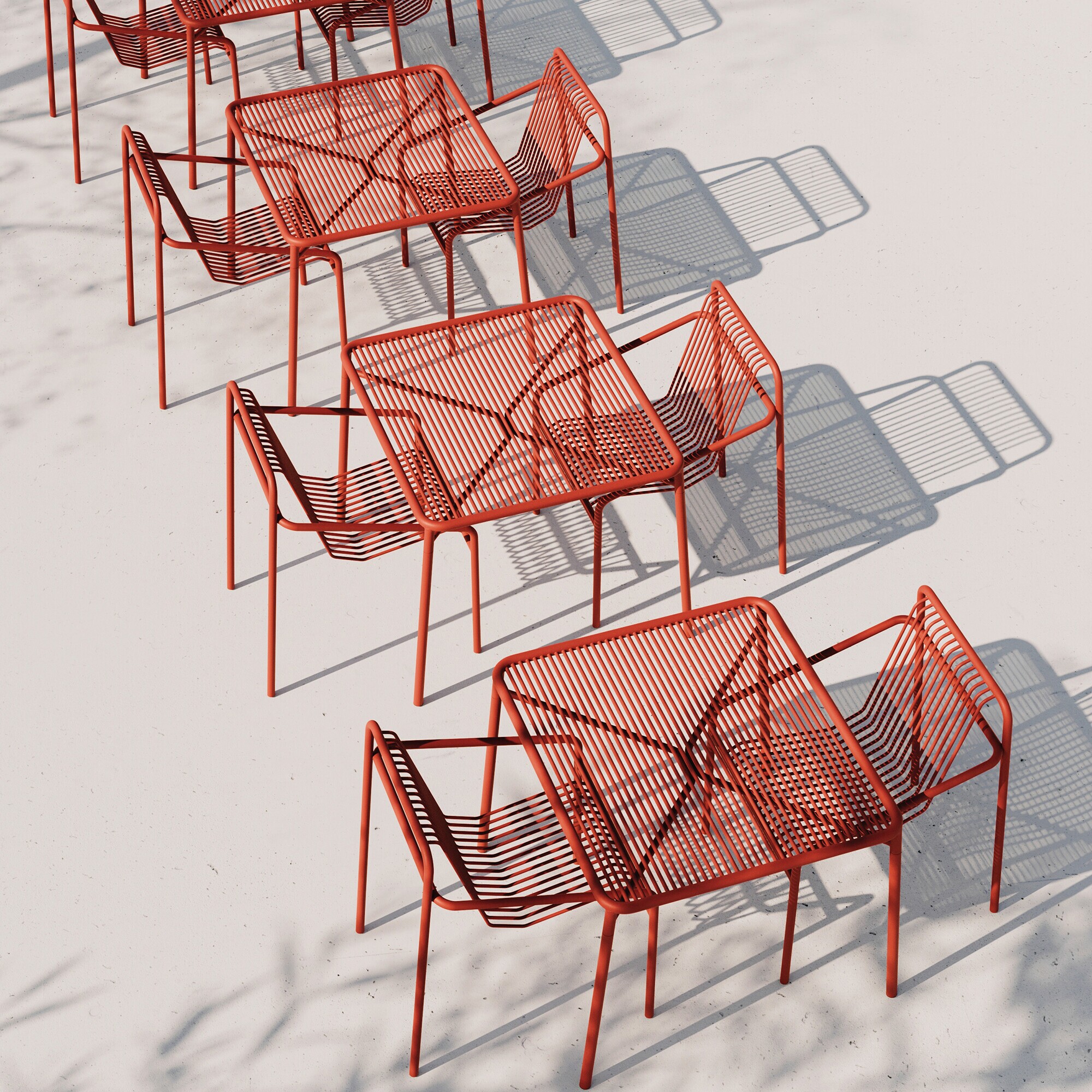 Ivy Garden Set Table 90cm+ 2 Armchairs