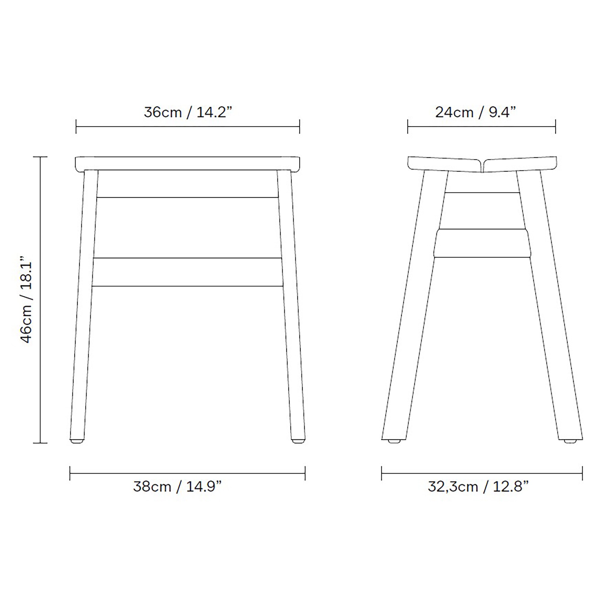 Angle Standard Stool
