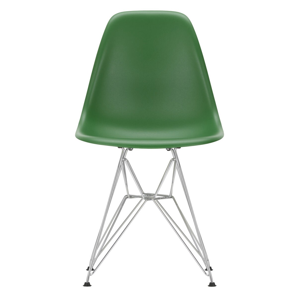 Eames Plastic Side Chair DSR RE Chromed Base