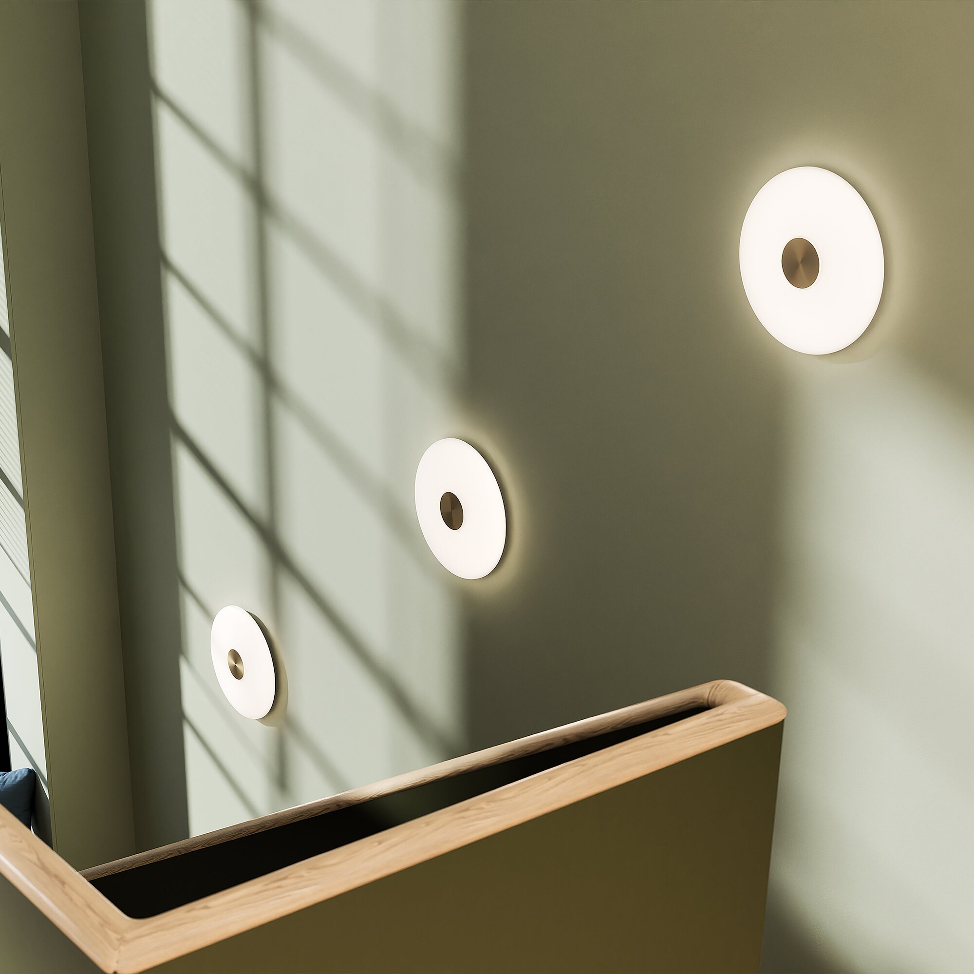 Glint LED Wall Lamp Glass