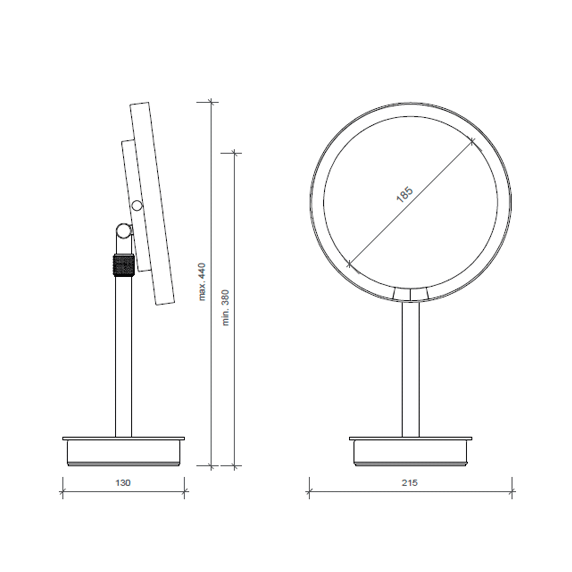 Just Look Plus 5X SR Cosmetic Mirror LED with Battery