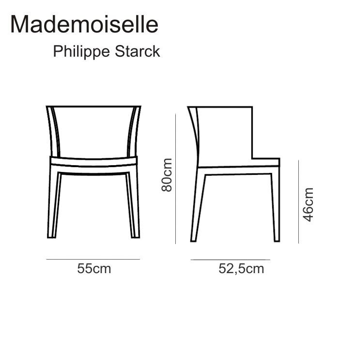 Mademoiselle Chair frame transparent