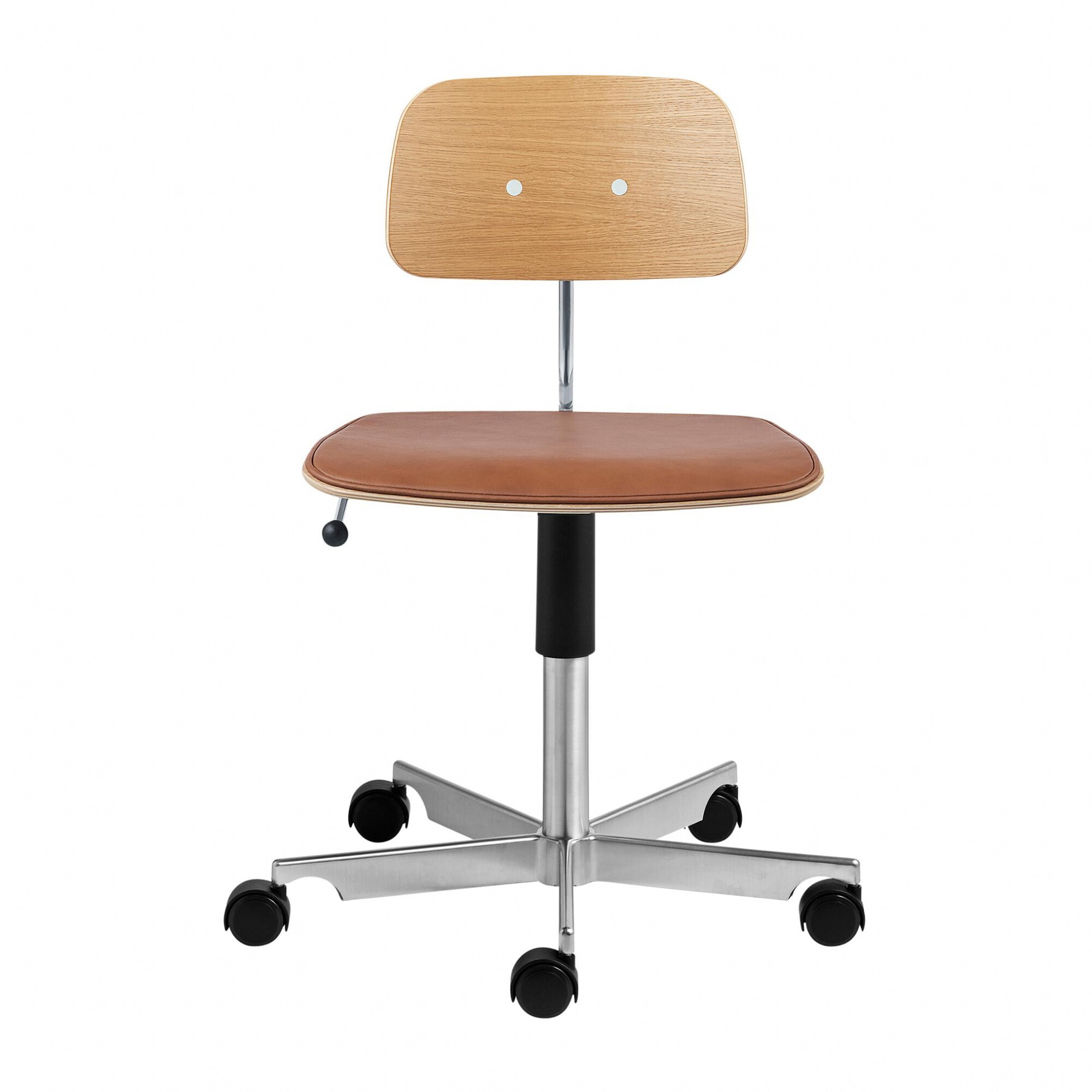 Kevi 2533 Office Chair with Leather Seat