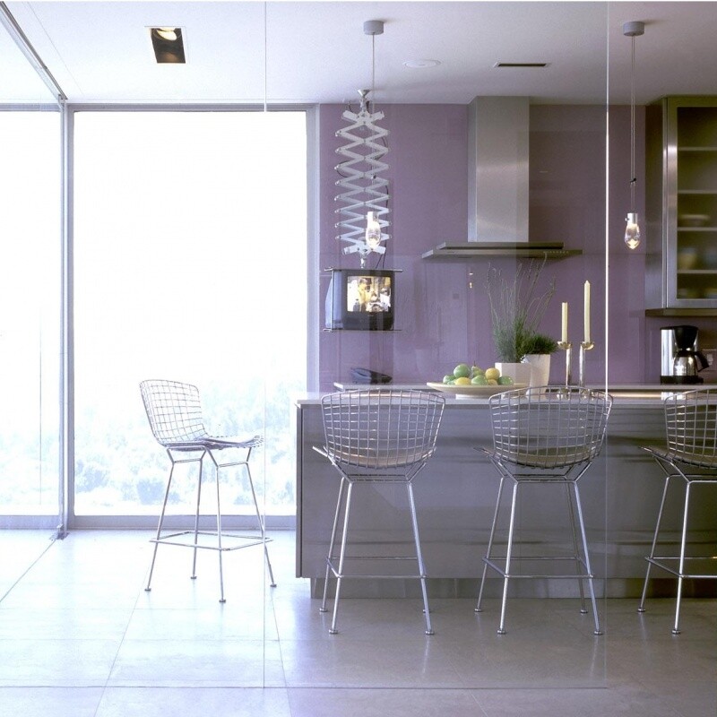 Bertoia Bar Stool 74cm with Cushion