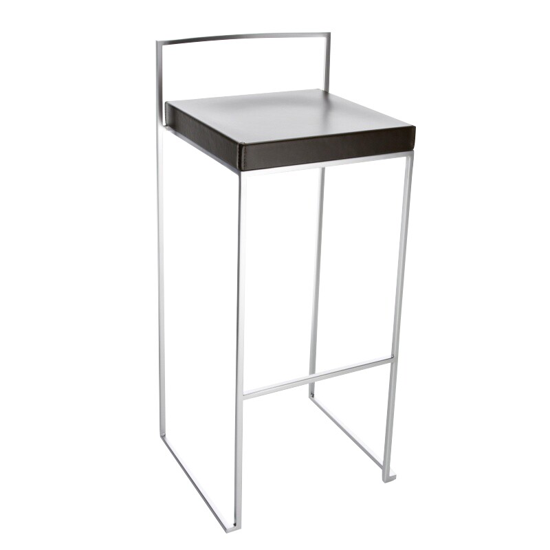 Cubo S62 Bar Stool Seat Leather H75cm