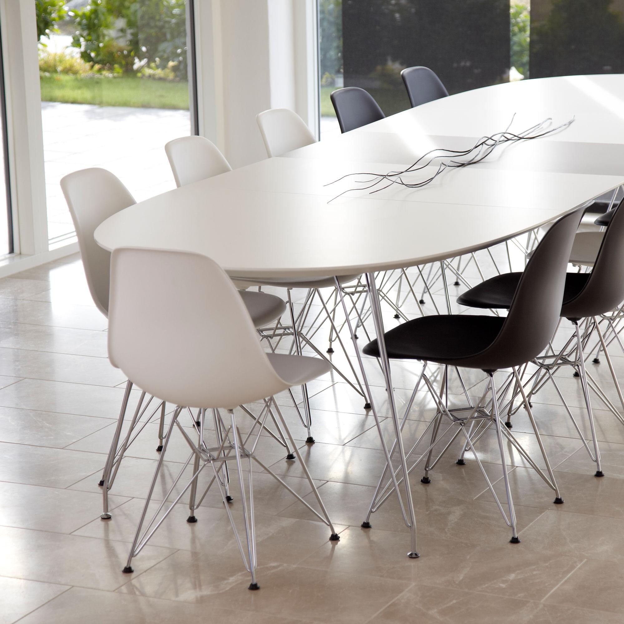 DK10 Dining Table Extentable Frame Chrome