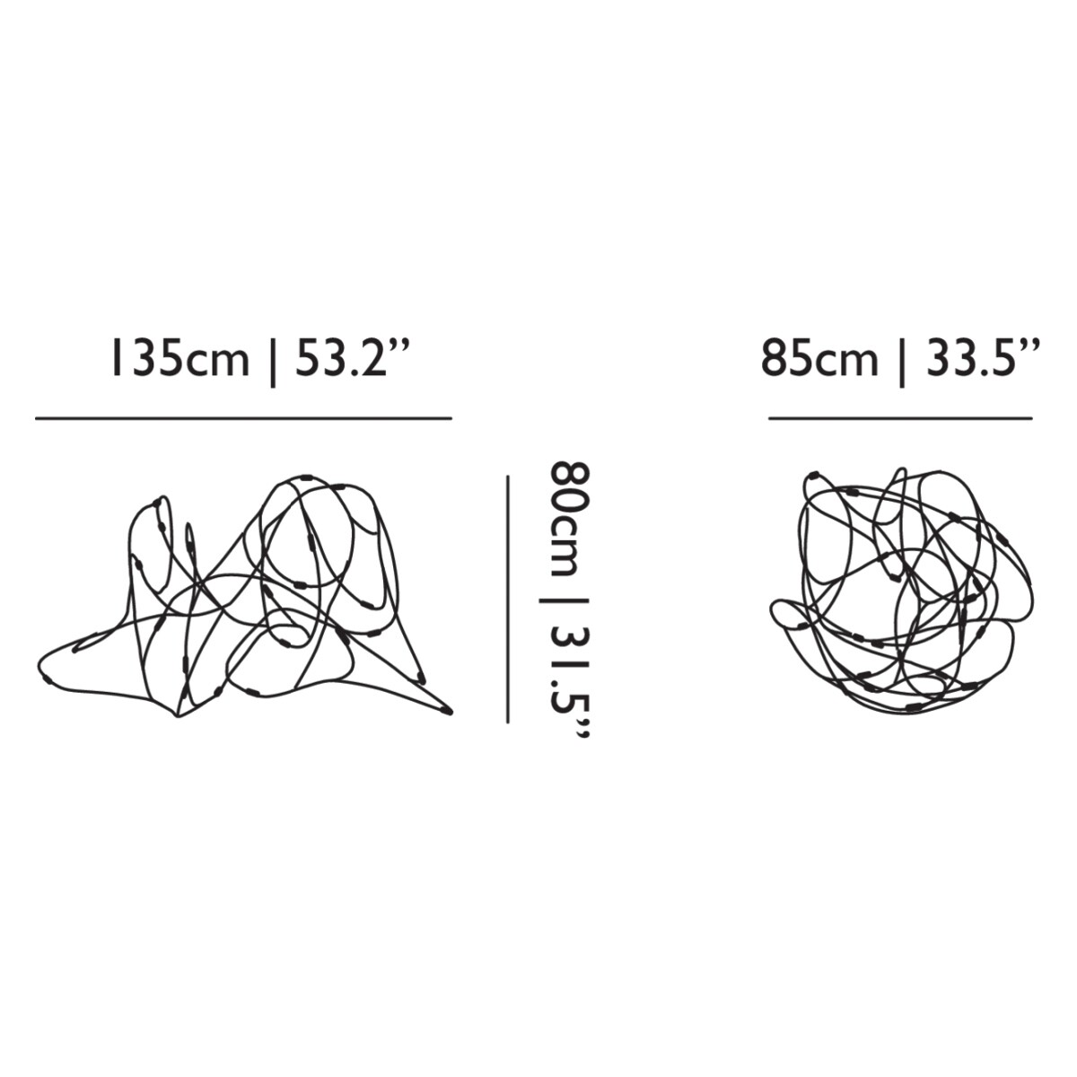 Flock of Light 21 LED Suspension Lamp