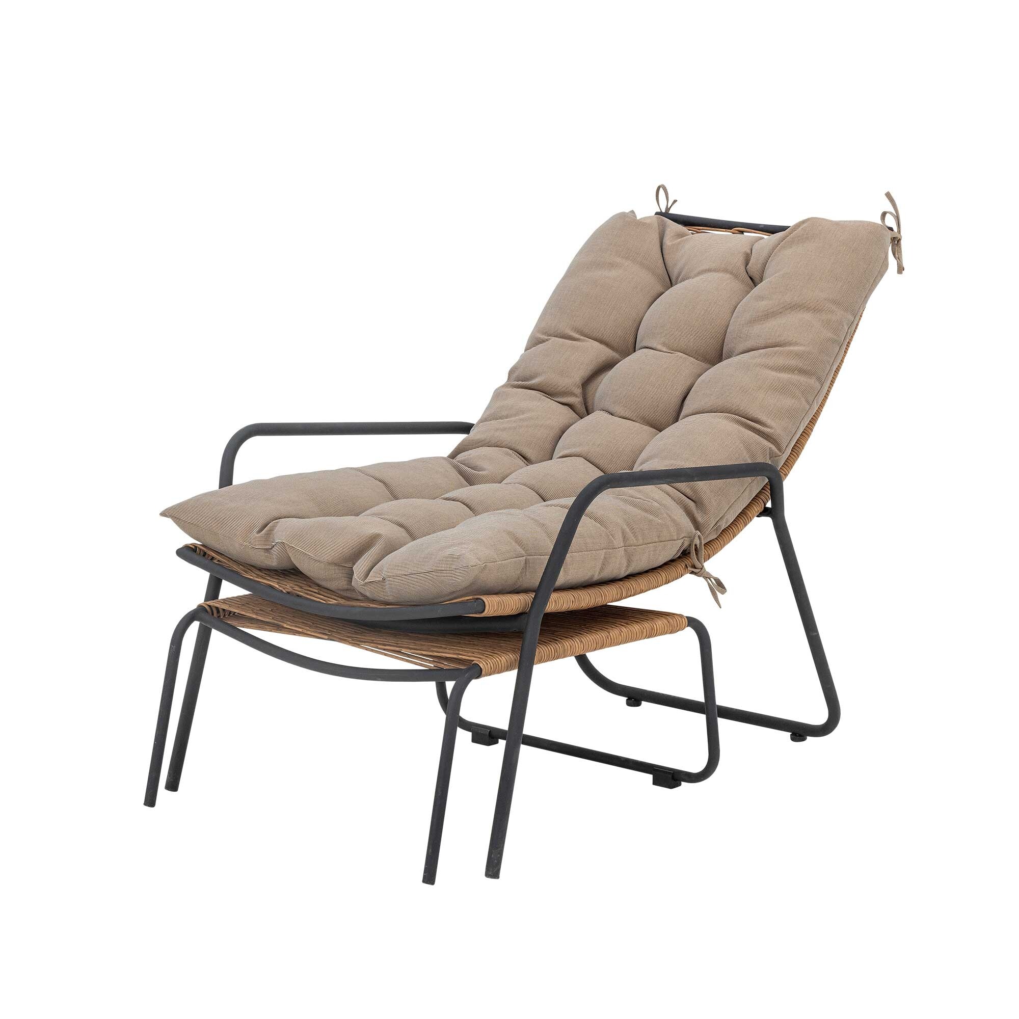 Boel Deck Chair with Stool