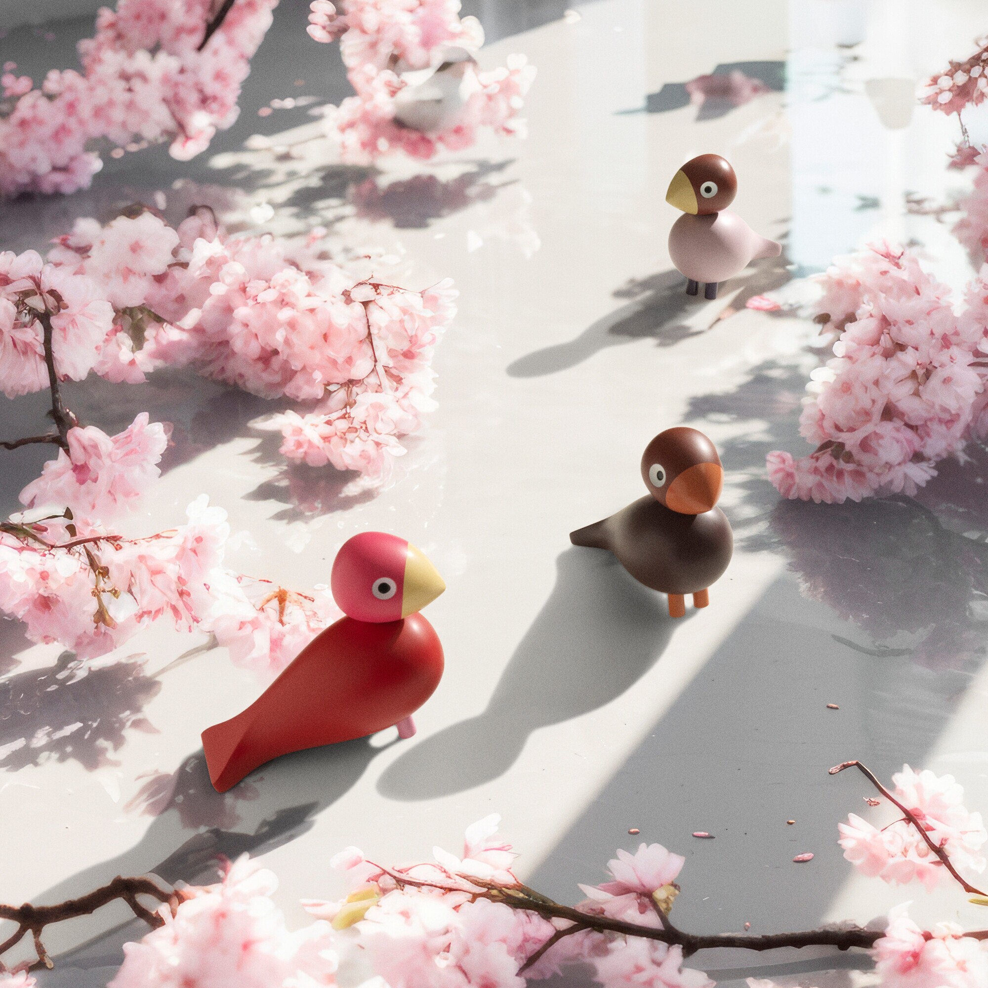 Limited Edition 2024 Wooden Figurine Songbird Flora