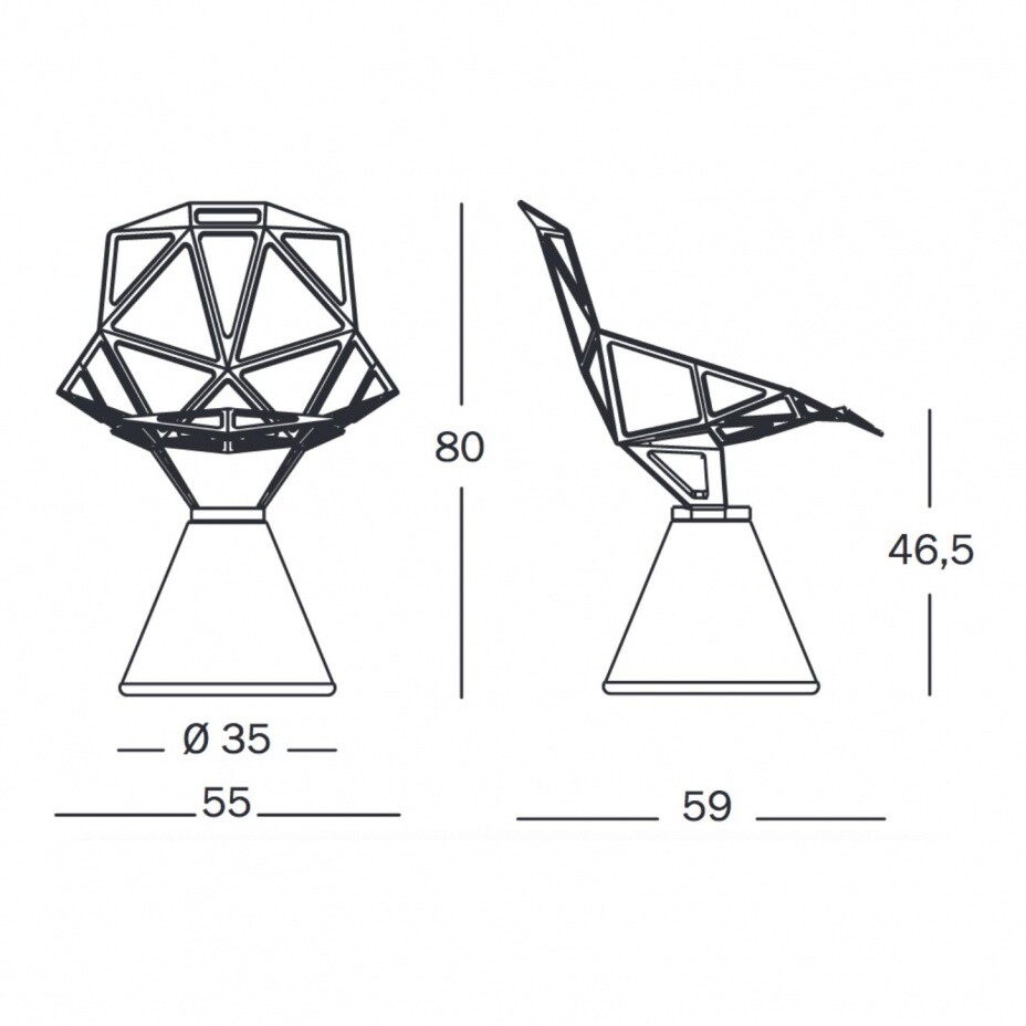 Chair One Chair With Concrete Base