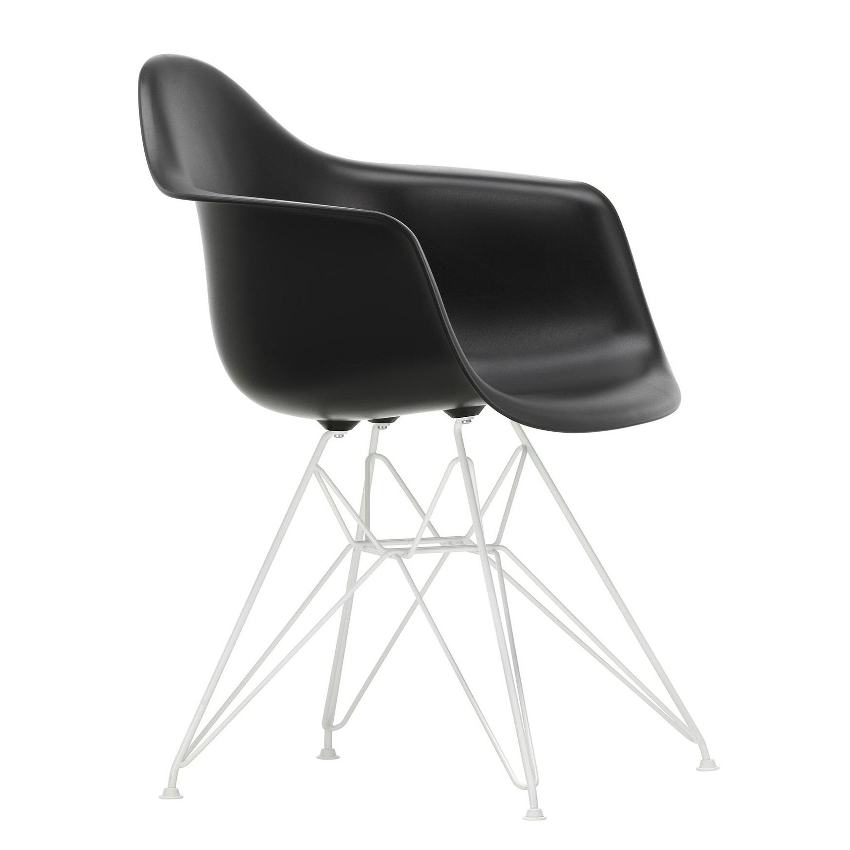 Eames Plastic Armchair DAR RE White Base