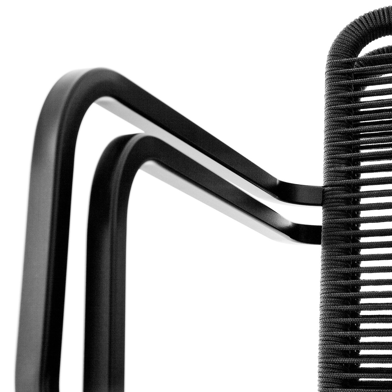 Aria S43 Armchair Frame Black Stackable