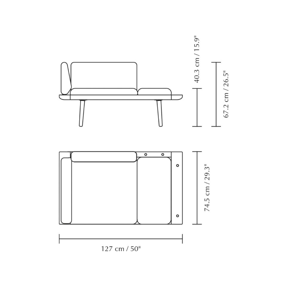 Lounge Around 1,5 Seater Sofa