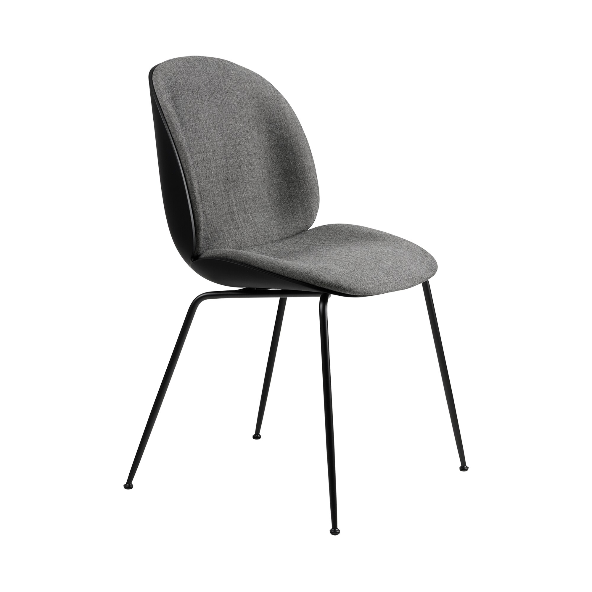 Beetle Dining Chair Front Upholstered Base Conic