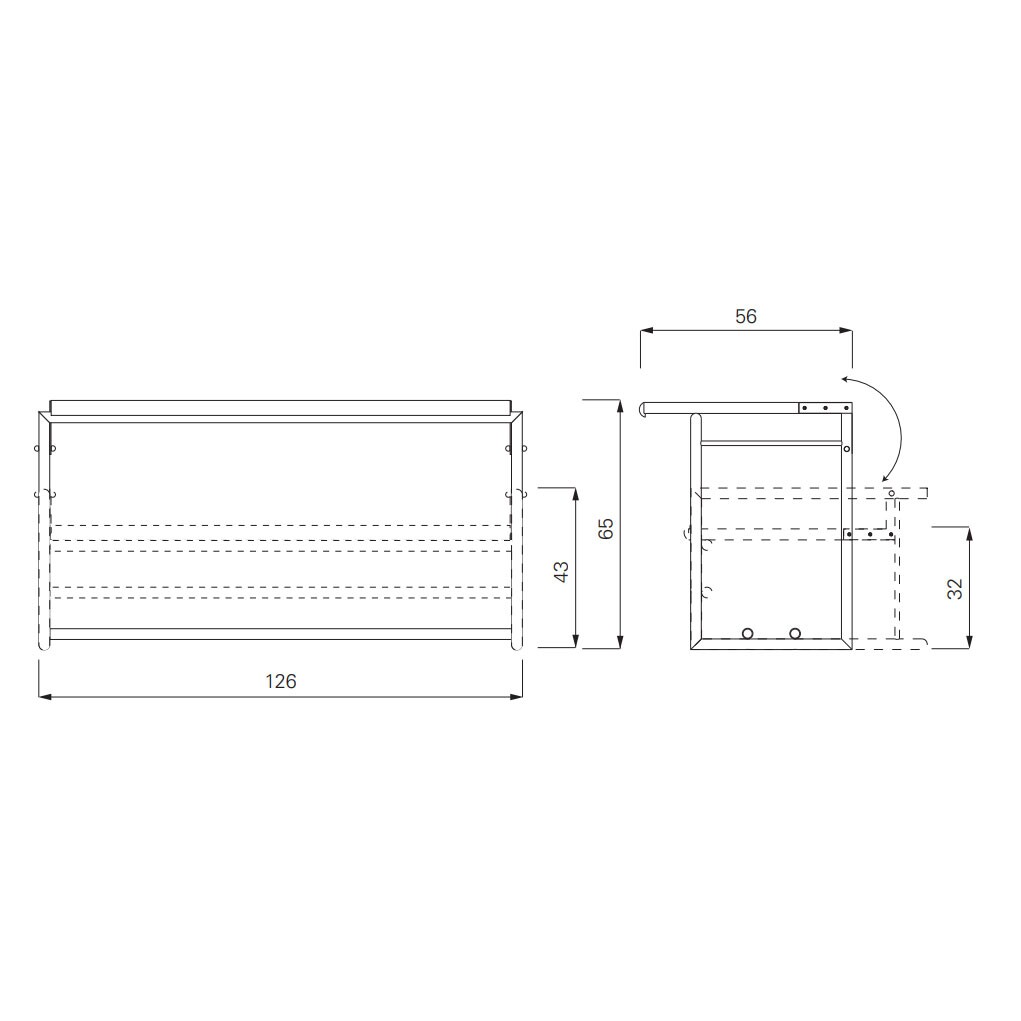 Menton Side Table Height Adjustable