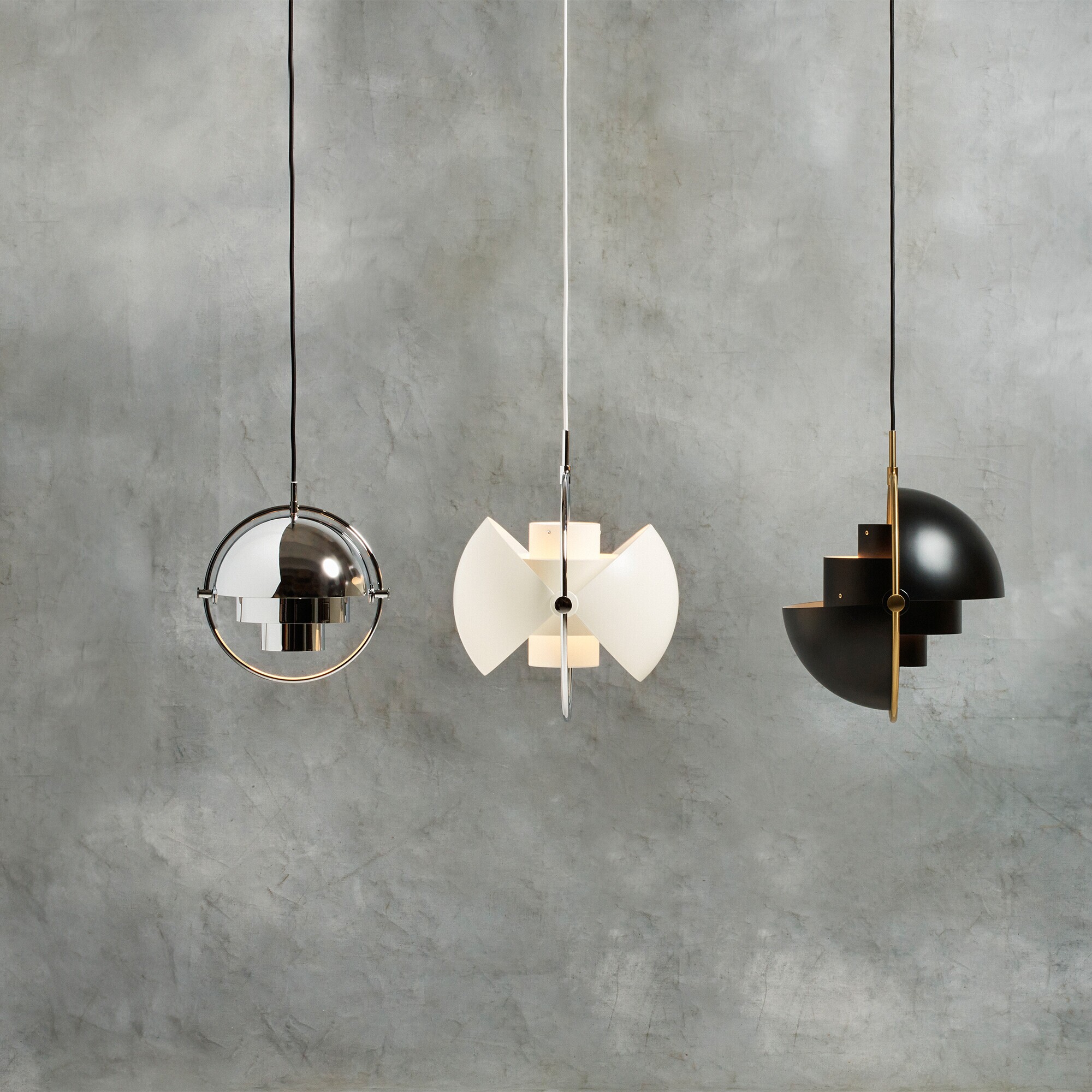 Multi-Lite Suspension Lamp Ø25.5cm Frame Chrome