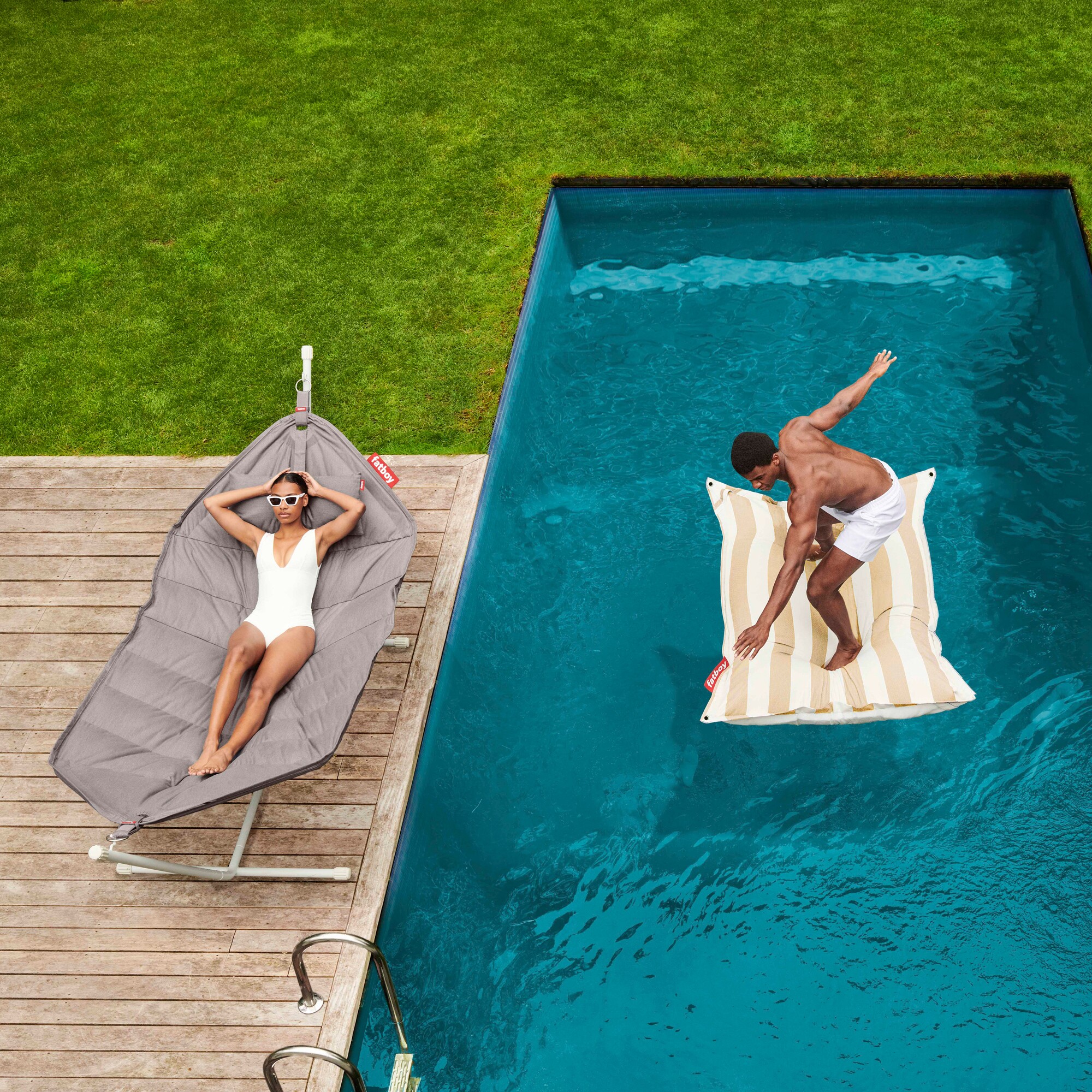 Headdemock Superb Hammock incl. Pillow Frame Light Grey