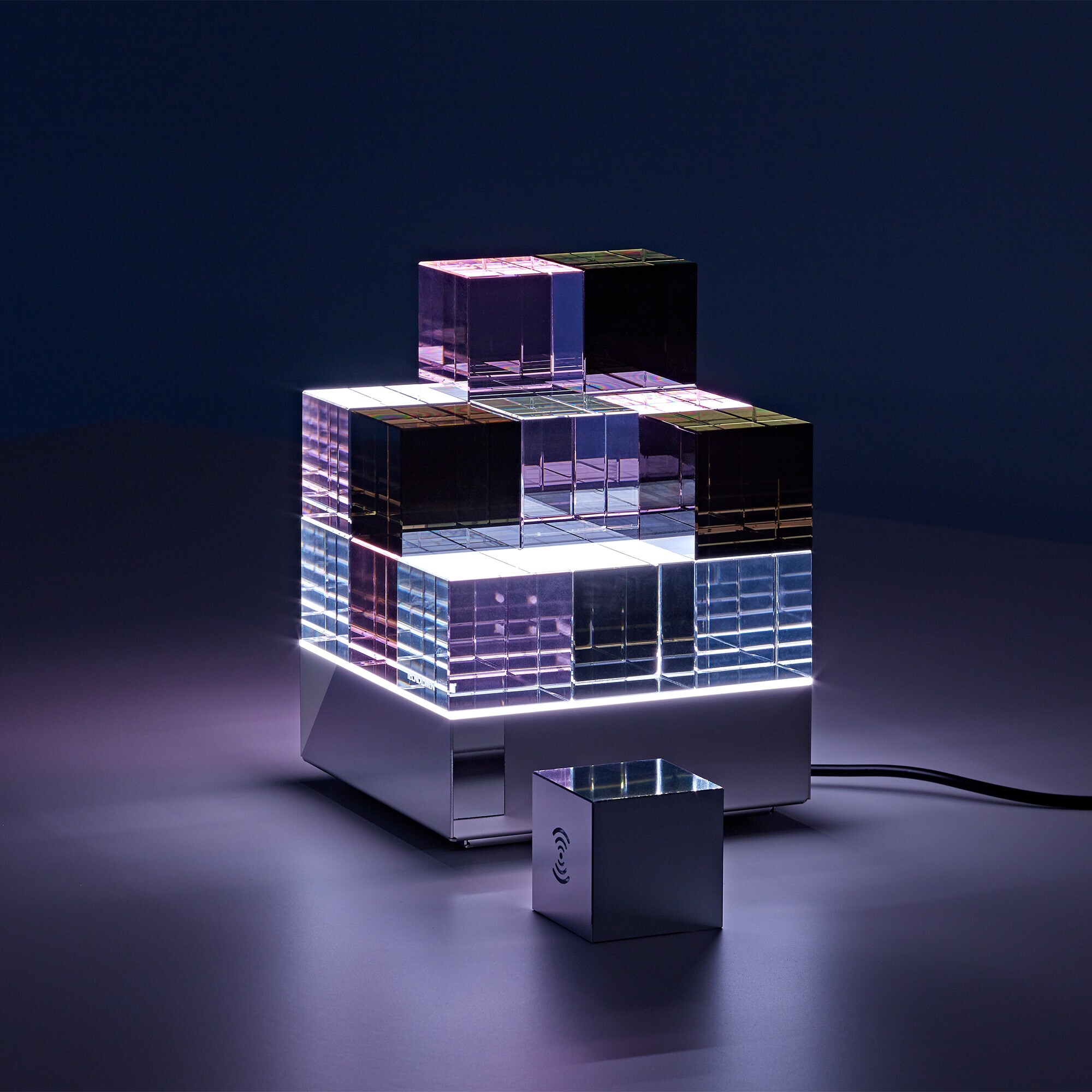 CubeLight move LED Battery Lamp with Radio Cube