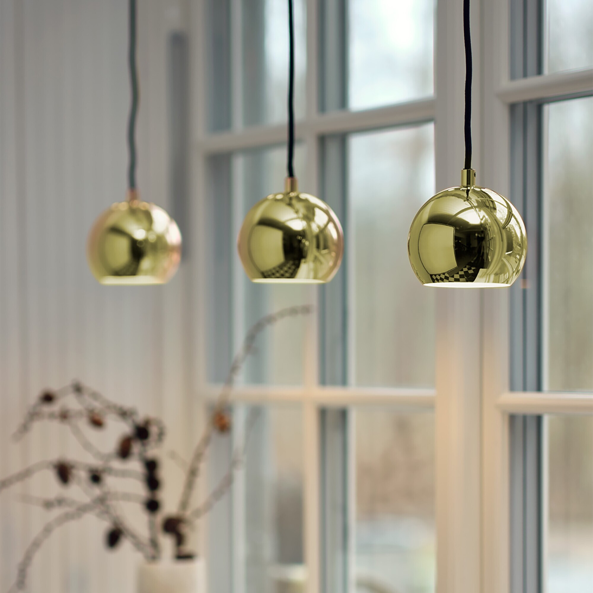 Ball Suspension Lamp Metallic Ø12cm
