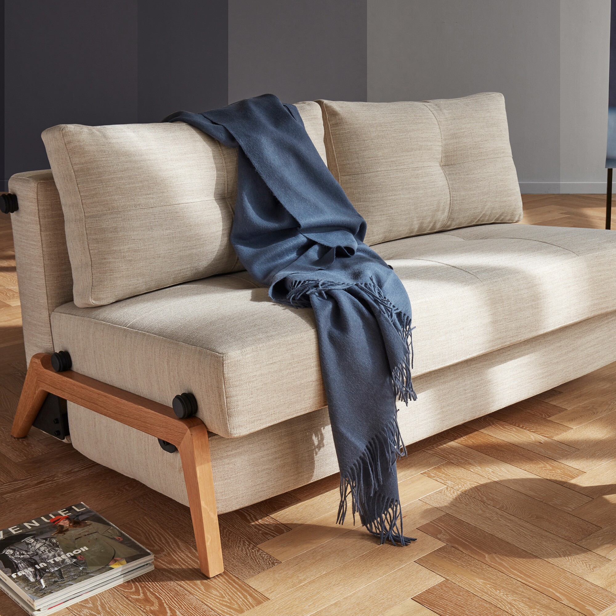 Cubed 140 Sofa Bed Oak 148x98cm