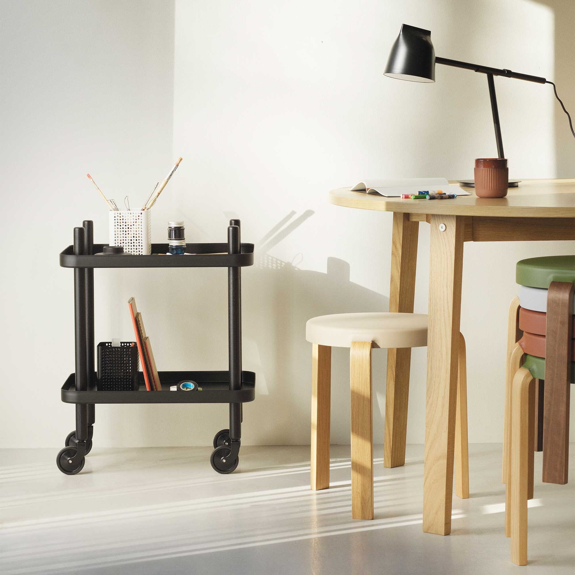Block Side Table/Trolley