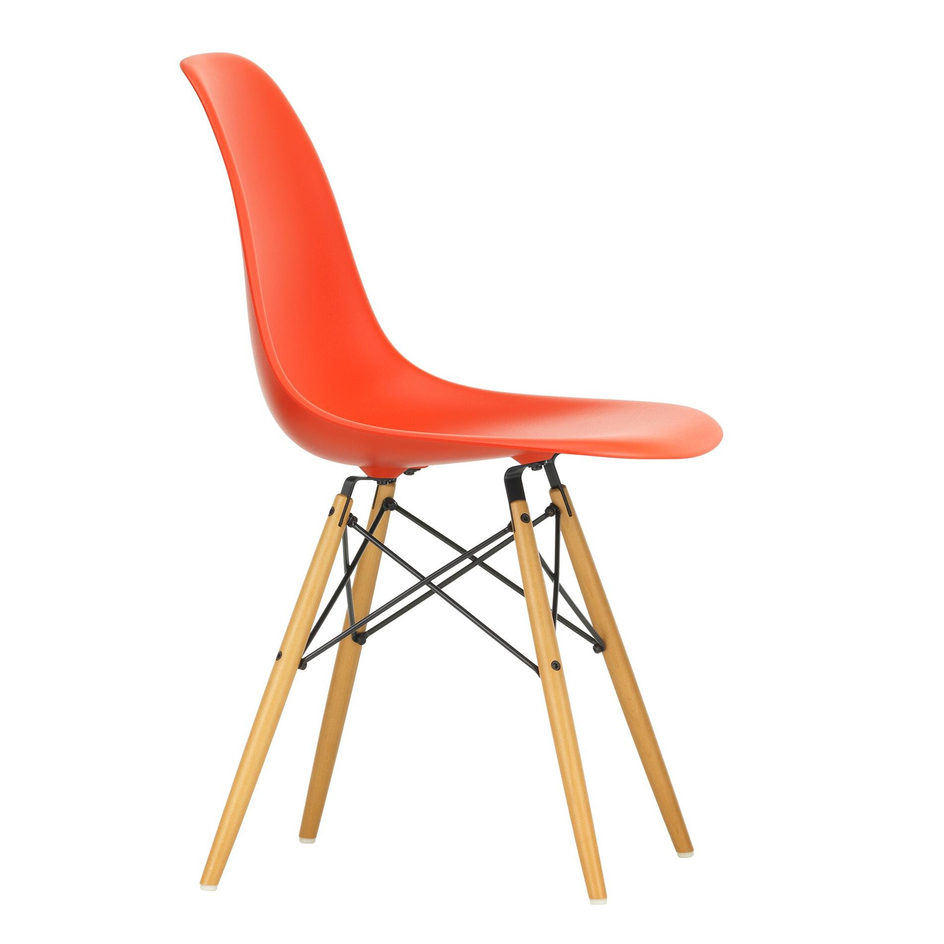 Eames Plastic Side Chair DSW RE Golden Maple