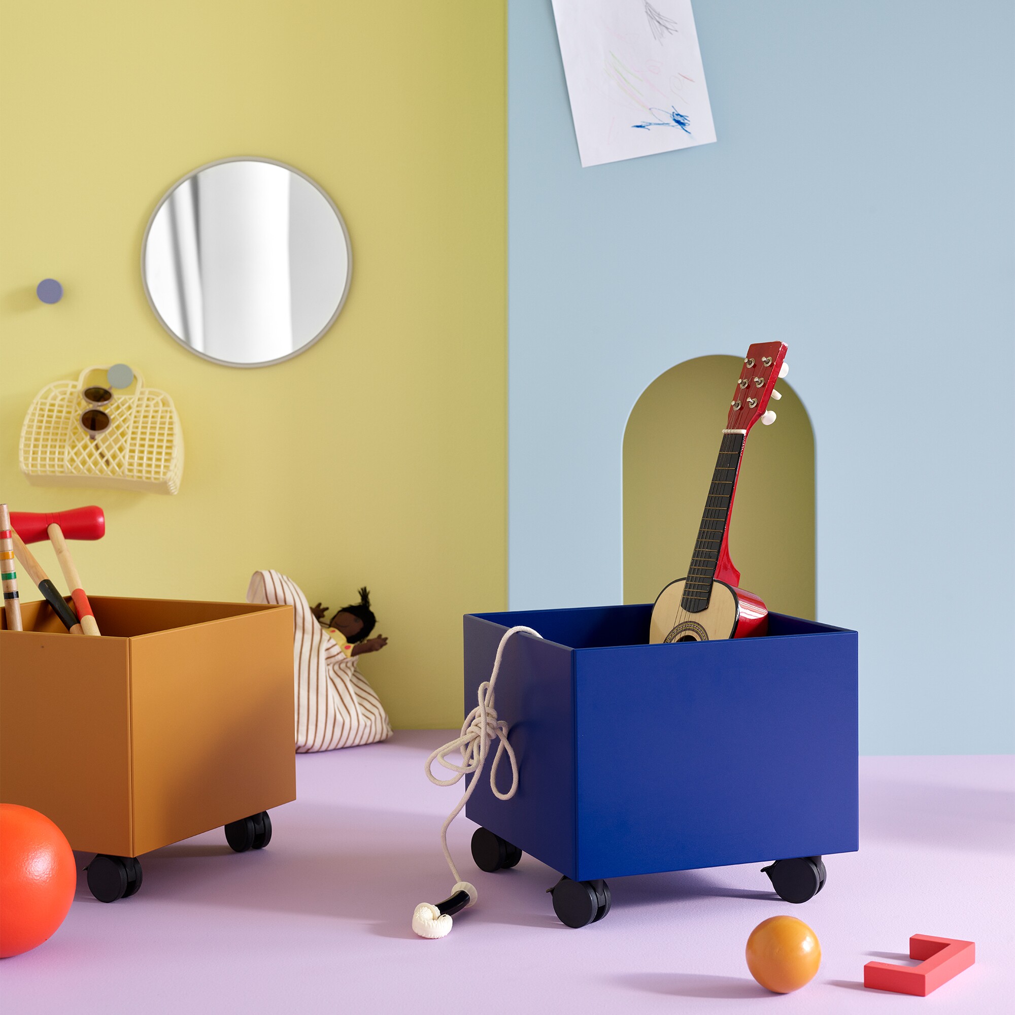 Mini Play Storage Box with Wheels