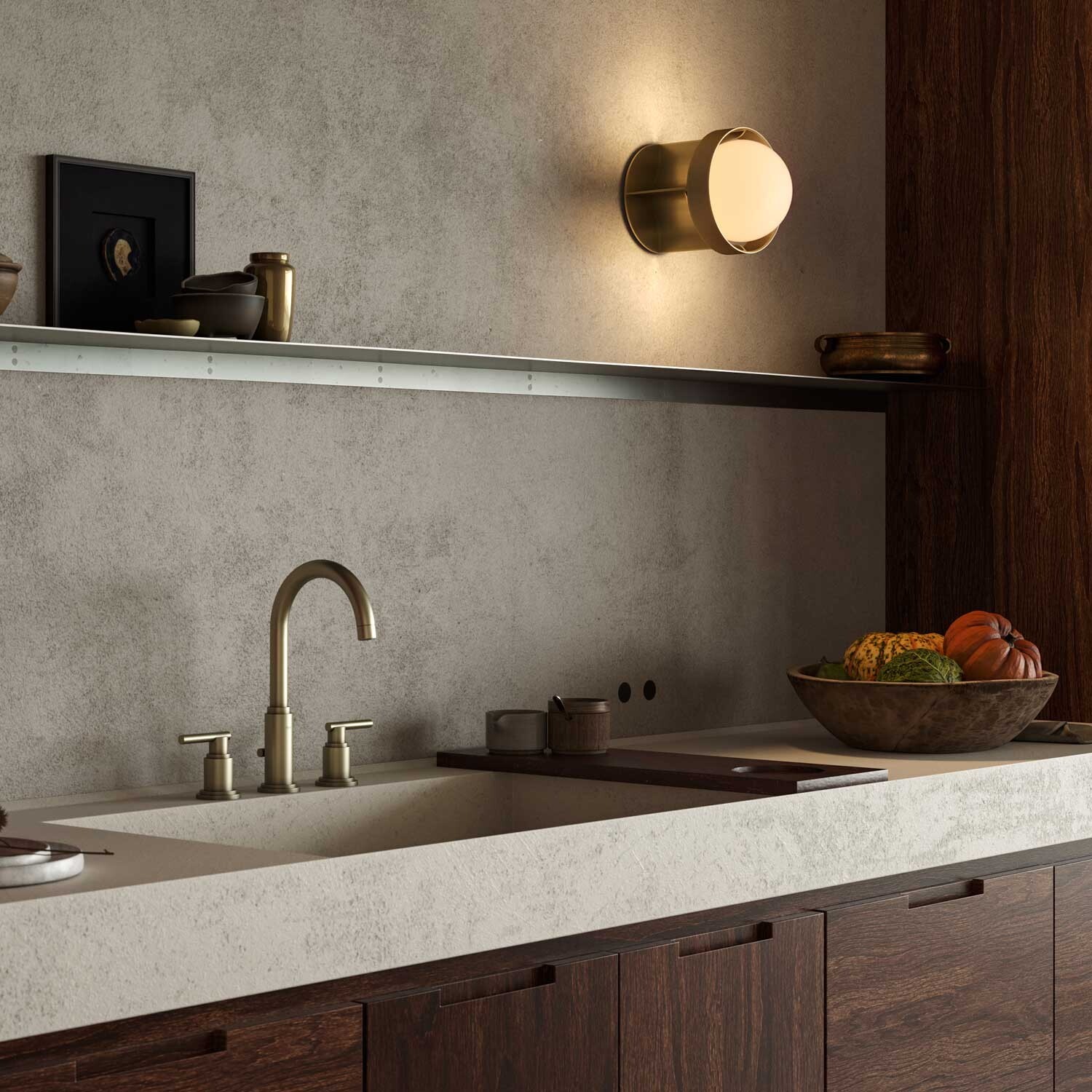 Loop Wall Lamp L + Sphere IV