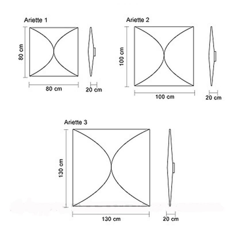 Ariette 2 Wall / Ceiling Lamp