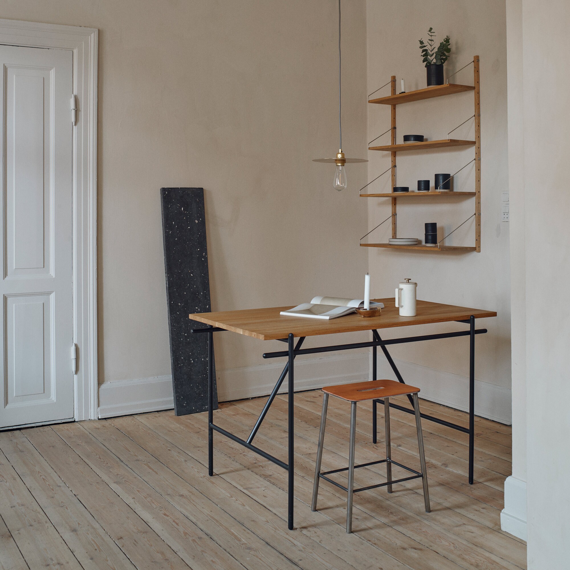 Adam Stool H 50cm Leather