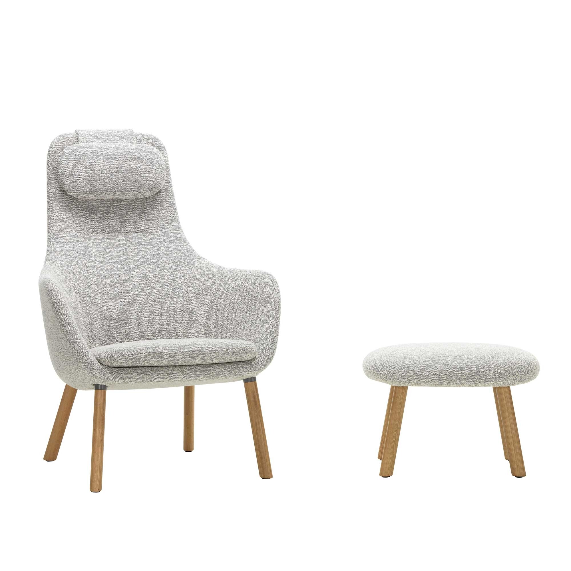 HAL Lounge Lounge Chair & Ottoman Fabric