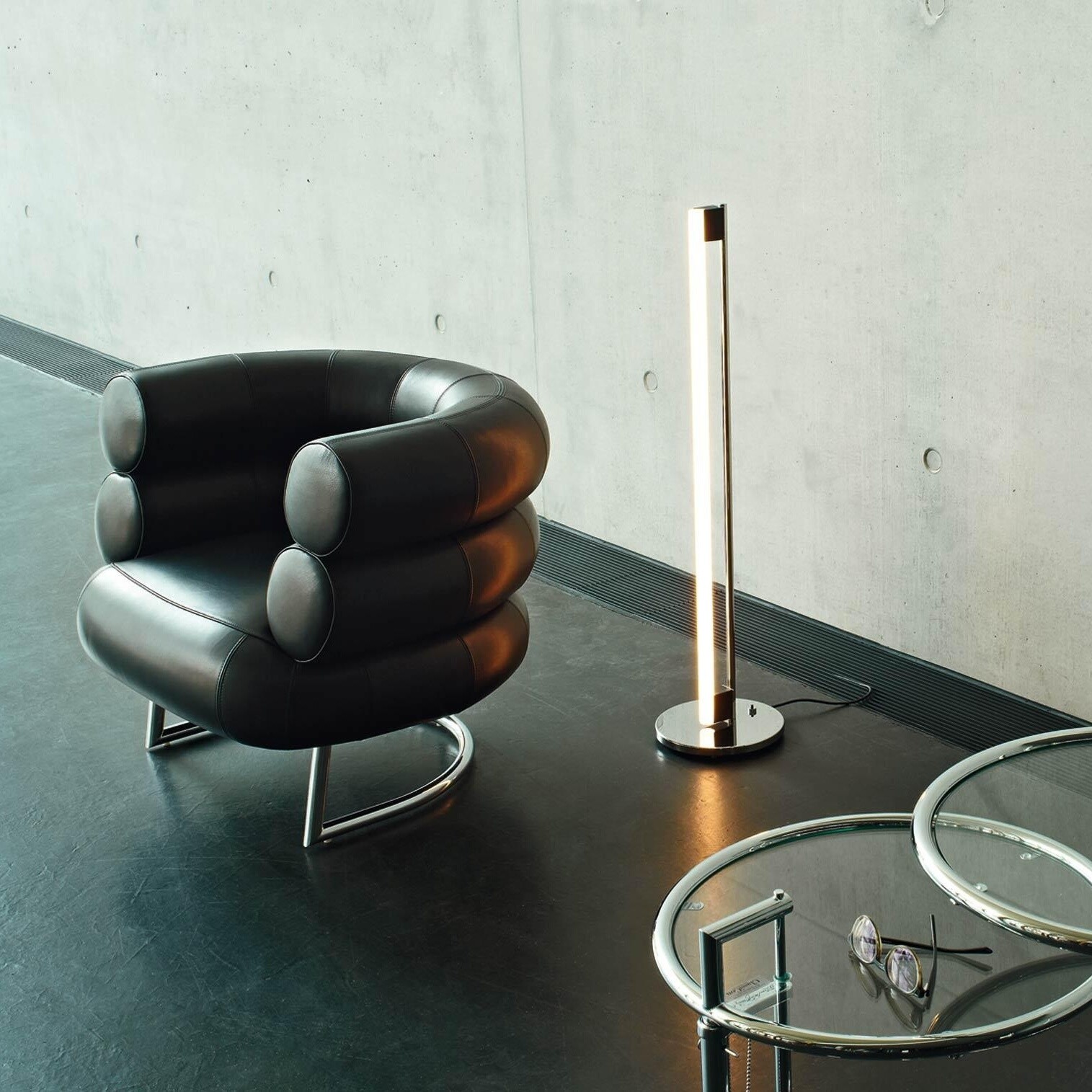 Bibendum Armchair Frame Chrome