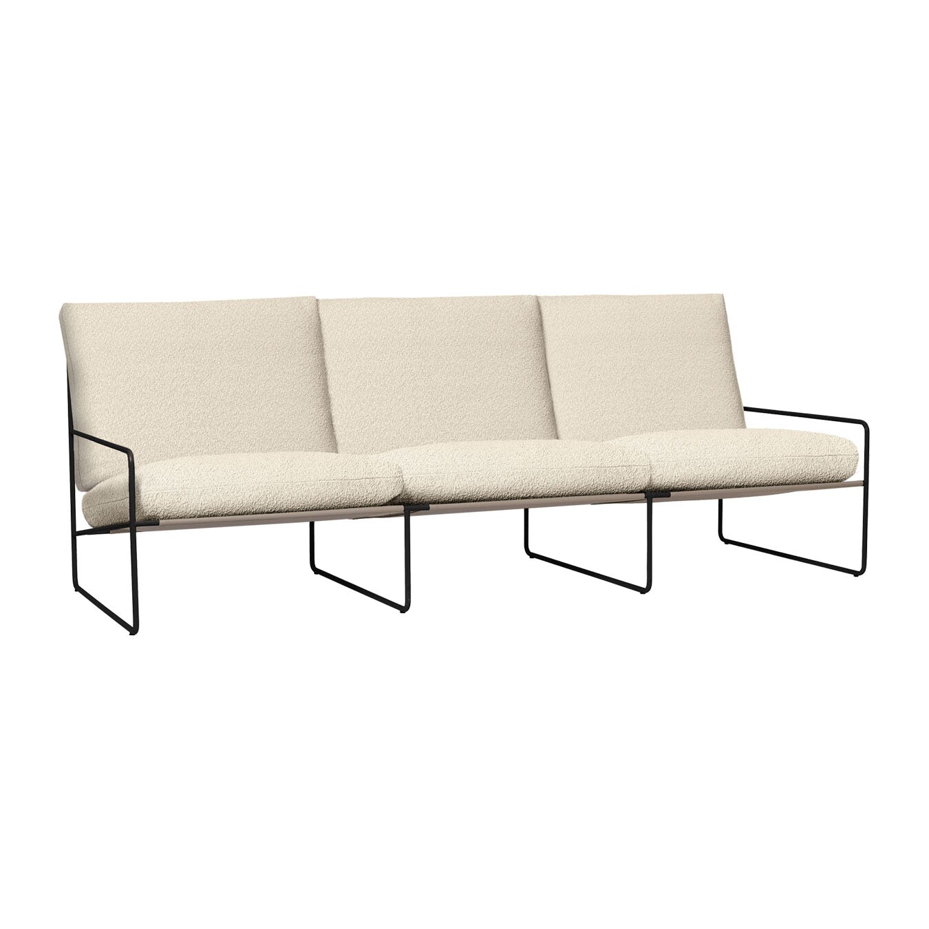 Desert Outdoor Sofa 3 Seater Fabric Bouclé